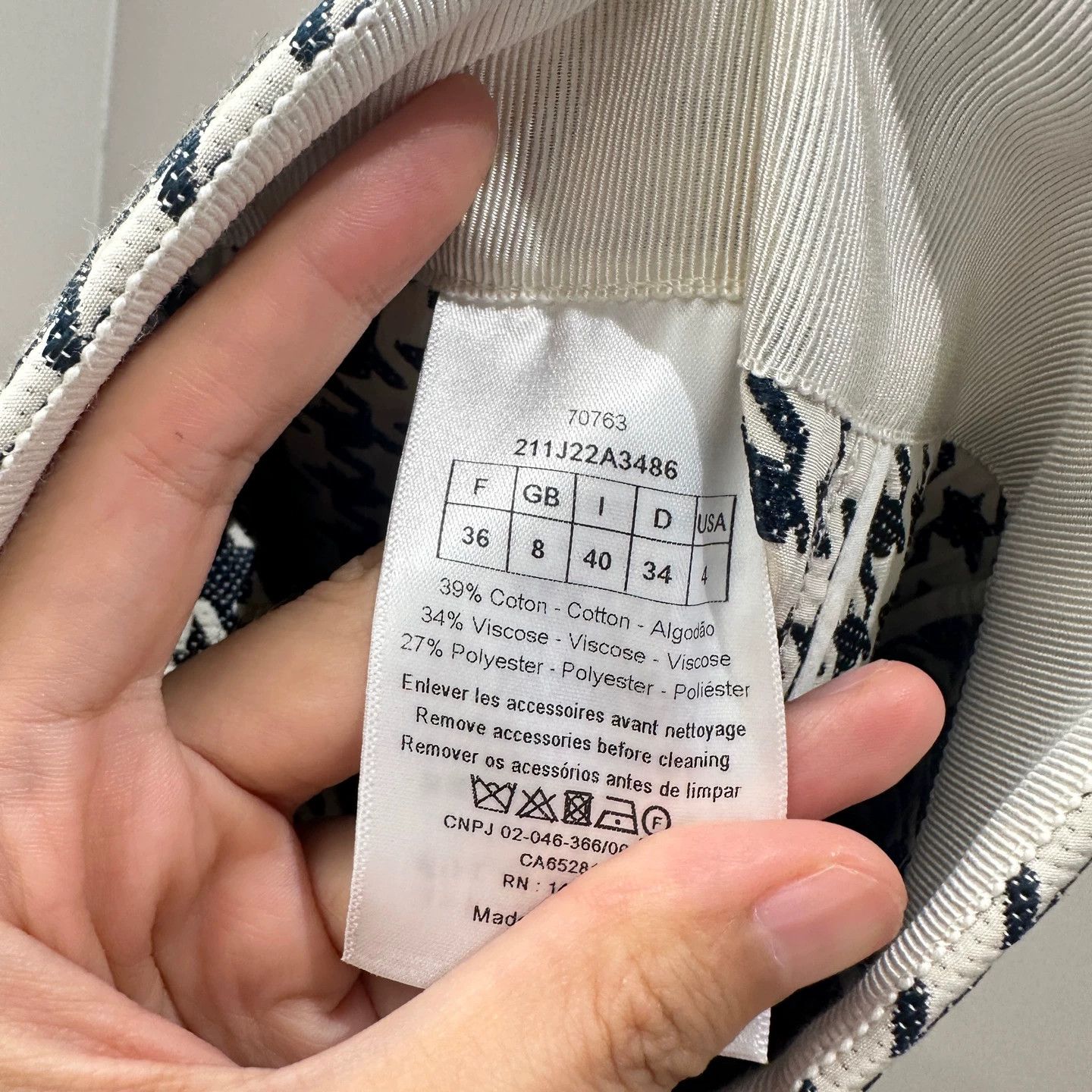 Dior Dior May305 Classic Prince of Wales Check Skirt 36 Size 26" / US 2 / IT 38 - 4 Thumbnail