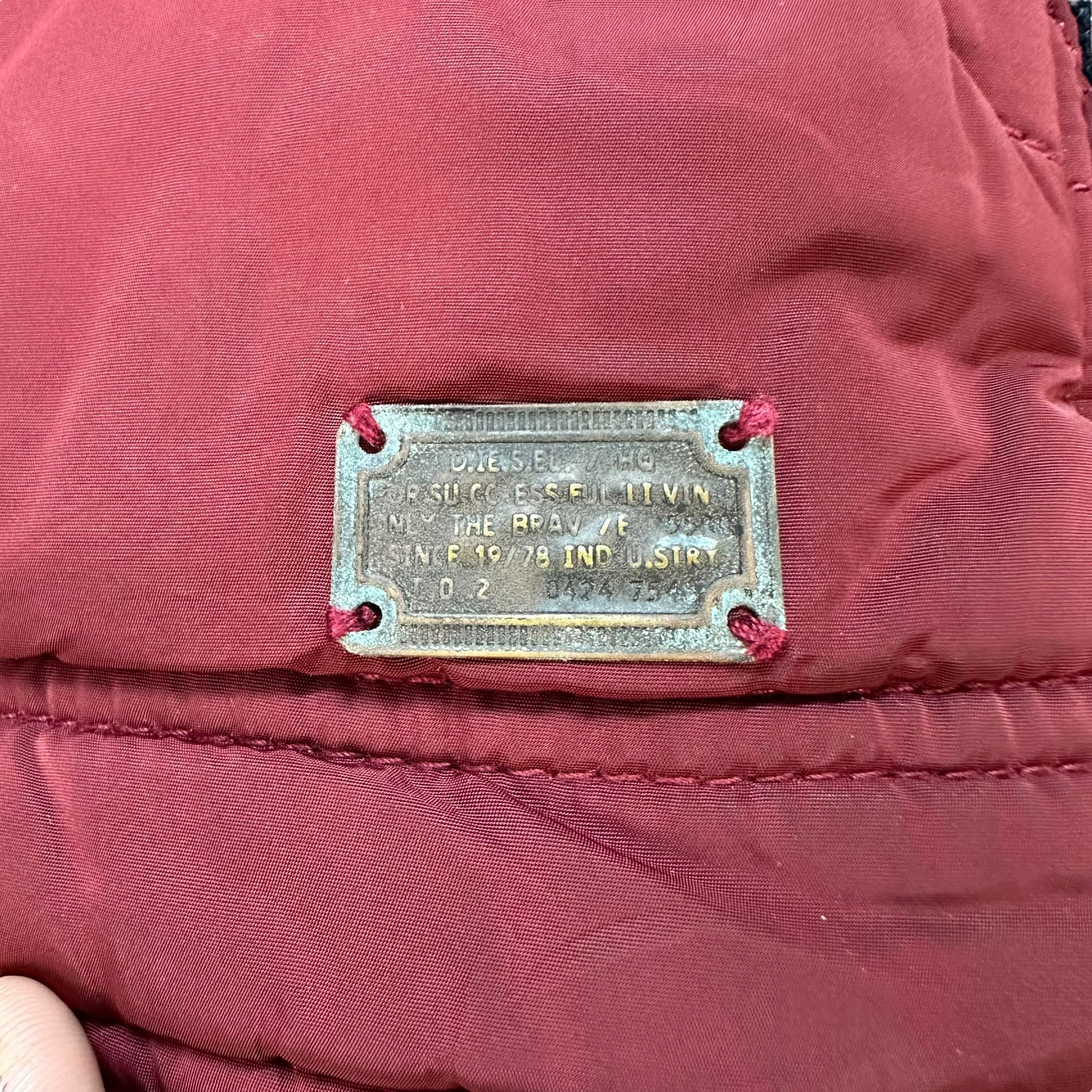 Diesel DIESEL DuPont Teflon Red Puffer Hooded Vest #A79-1904 Size US M / EU 48-50 / 2 - 8 Thumbnail