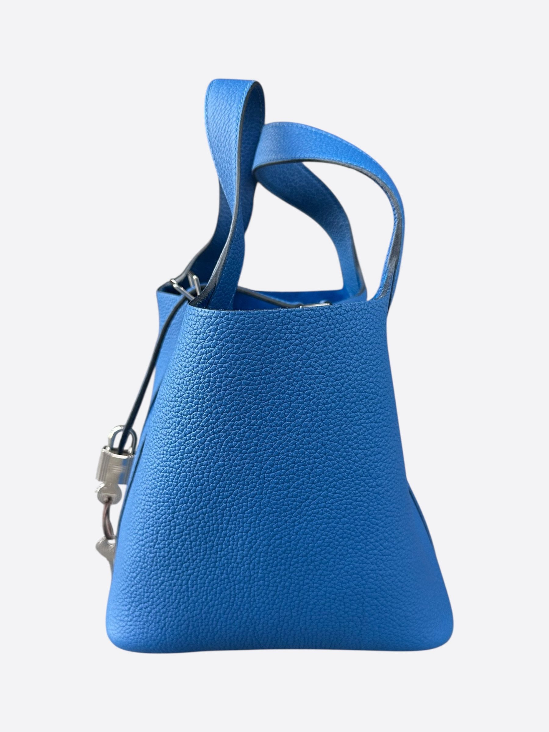 Hermes Hermes Bleu France Clemence Picotin 18 Size ONE SIZE - 4 Thumbnail