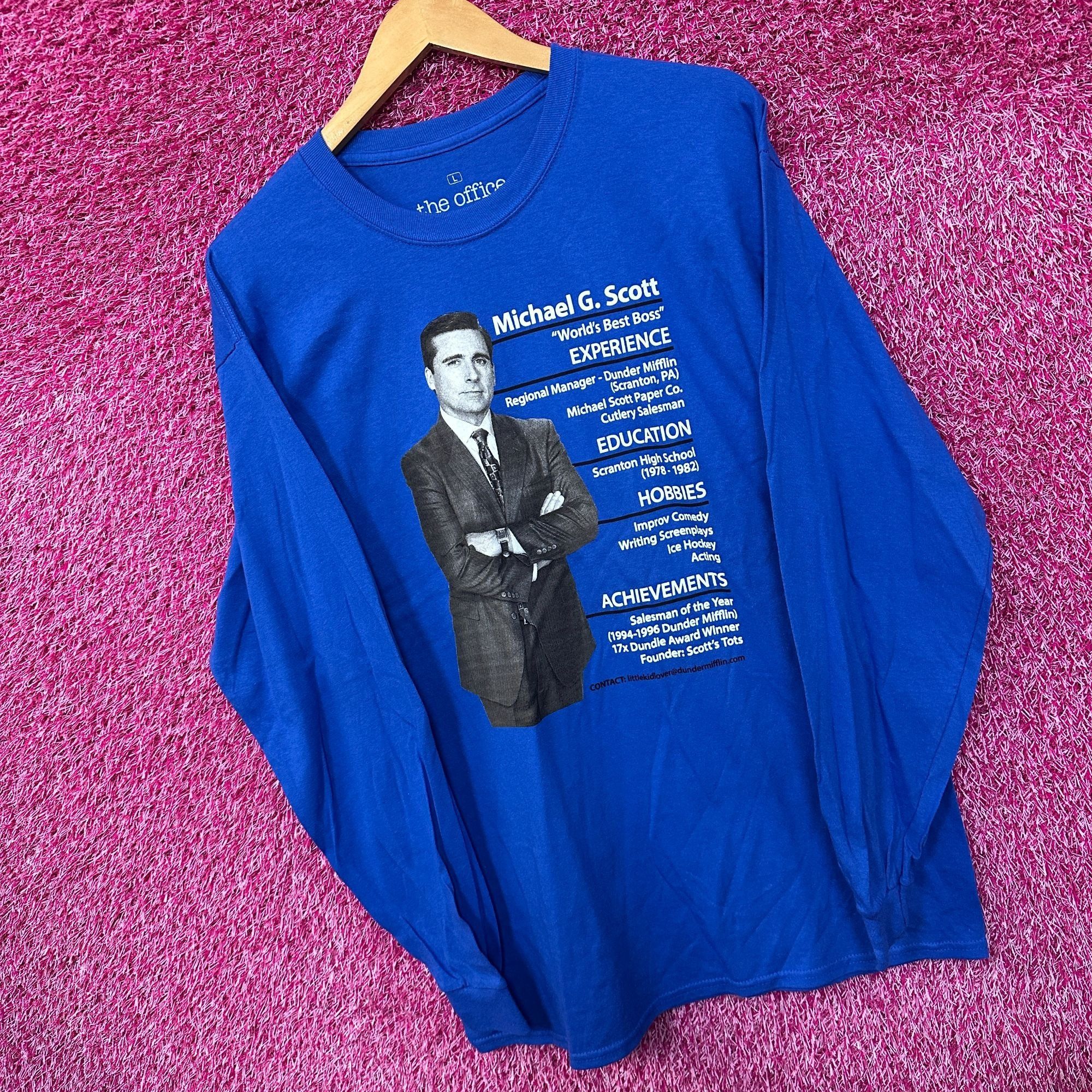 Ripple Junction The Office Michael Scott Full Resume TV Series Long Sleeve L Size US L / EU 52-54 / 3 - 3 Thumbnail