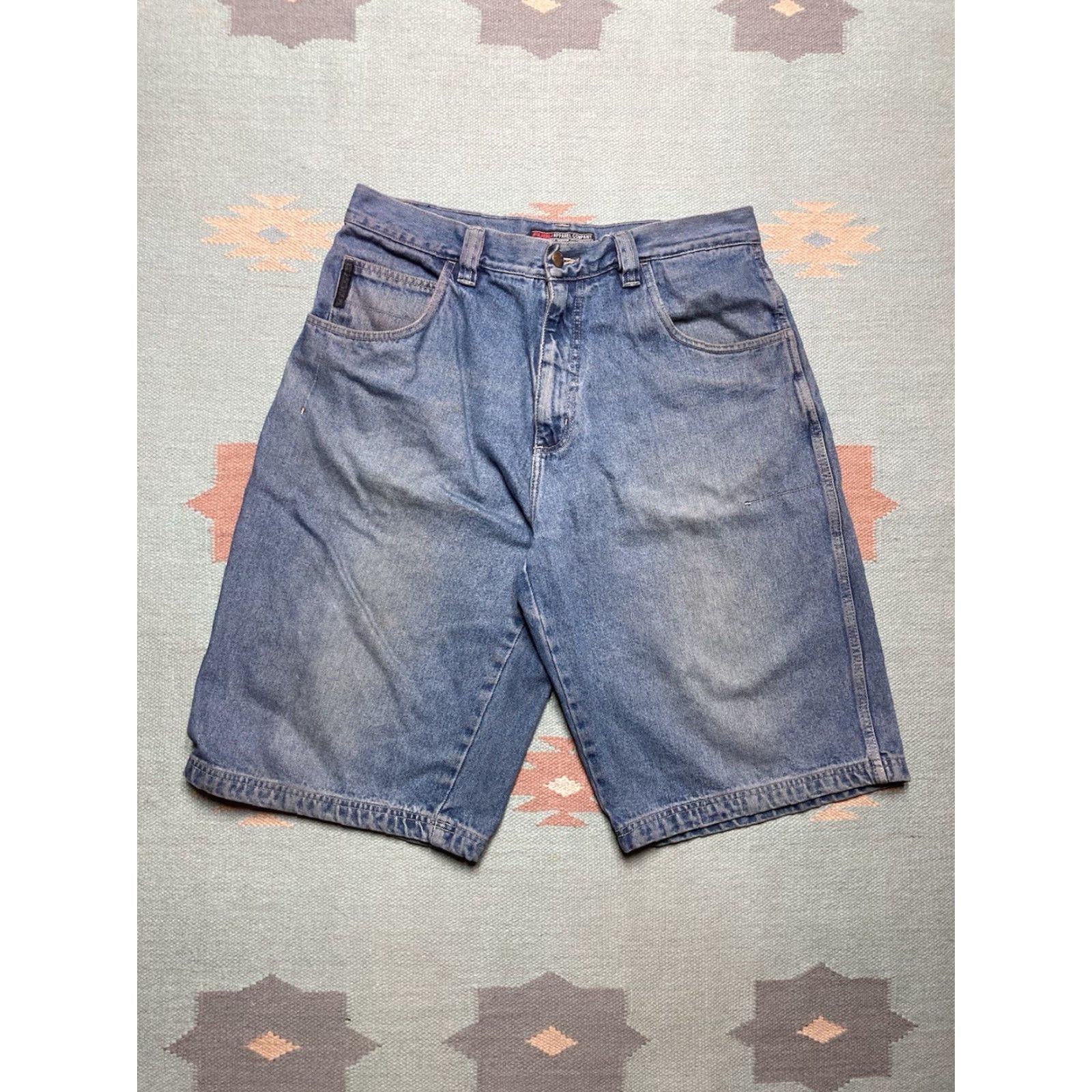 Fubu VINTAGE FUBU Baggy Jeans Shorts Jorts Wide Leg Hip Hop 35 IN Mens Blues 35 14” Inseam 25” Outseam Size US 35 - 5 Thumbnail