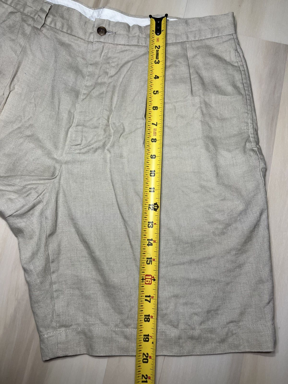 Brooks Brothers Brooks Brothers 346 Men's Pleated 100% Linen Shorts Sz 36 Size US 36 / EU 52 - 7 Thumbnail