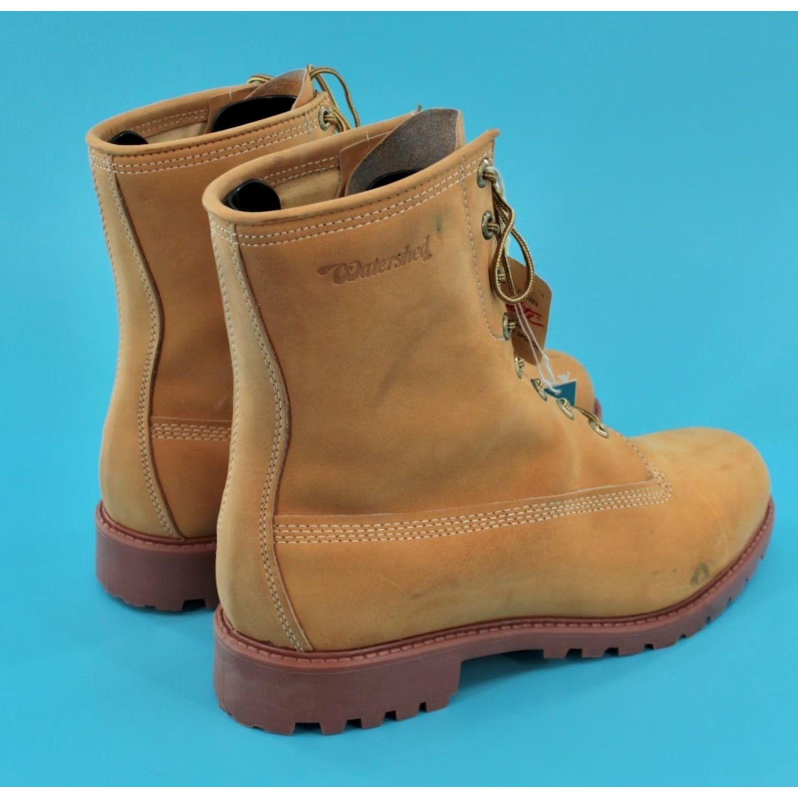 Vintage Watershed Boots Men's VTG 1970s Leather Boots Size 10.5 Brown Tan 70s Vintage Condition Good Size US 11 / EU 44 - 7 Thumbnail