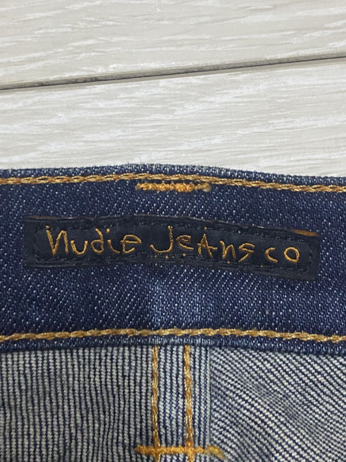 Nudie Jeans Nudie Nj 1495 Mud Wash Distresses Slim Fit Jeans Size US 29 - 15 Thumbnail