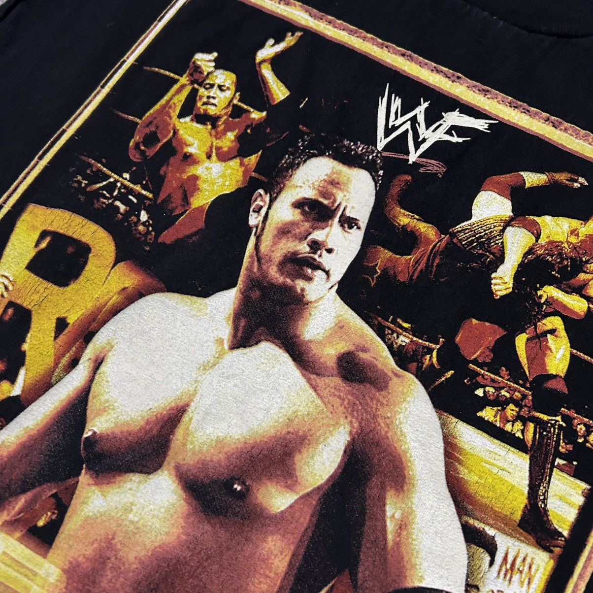 WWE Vintage WWE The Rock 1999 big graphic logo movie sleeveless Size US M / EU 48-50 / 2 - 3 Thumbnail