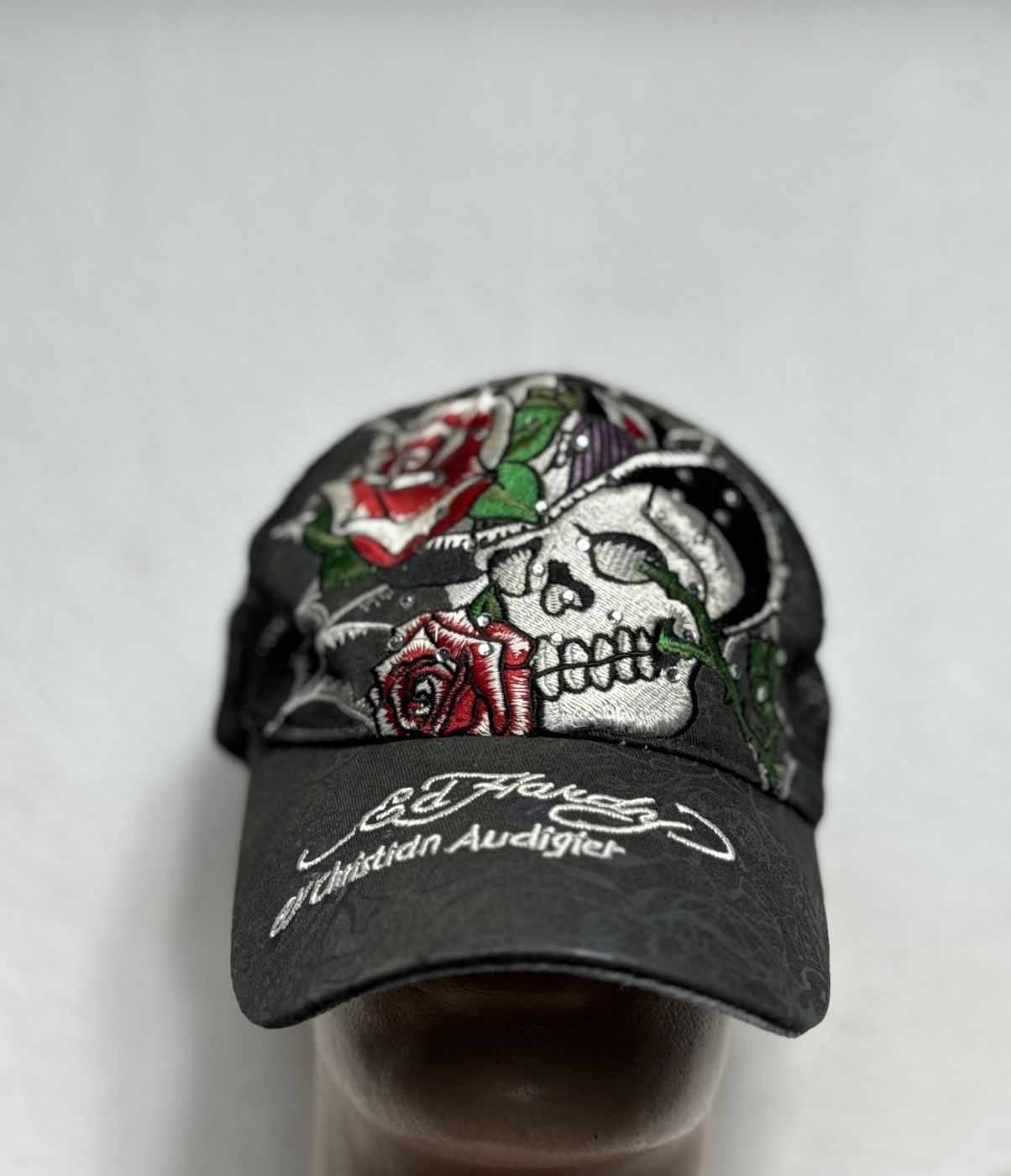 Ed Hardy Ed Hardy by Christian Audigier Scull Roses Cap Size ONE SIZE - 1 Thumbnail