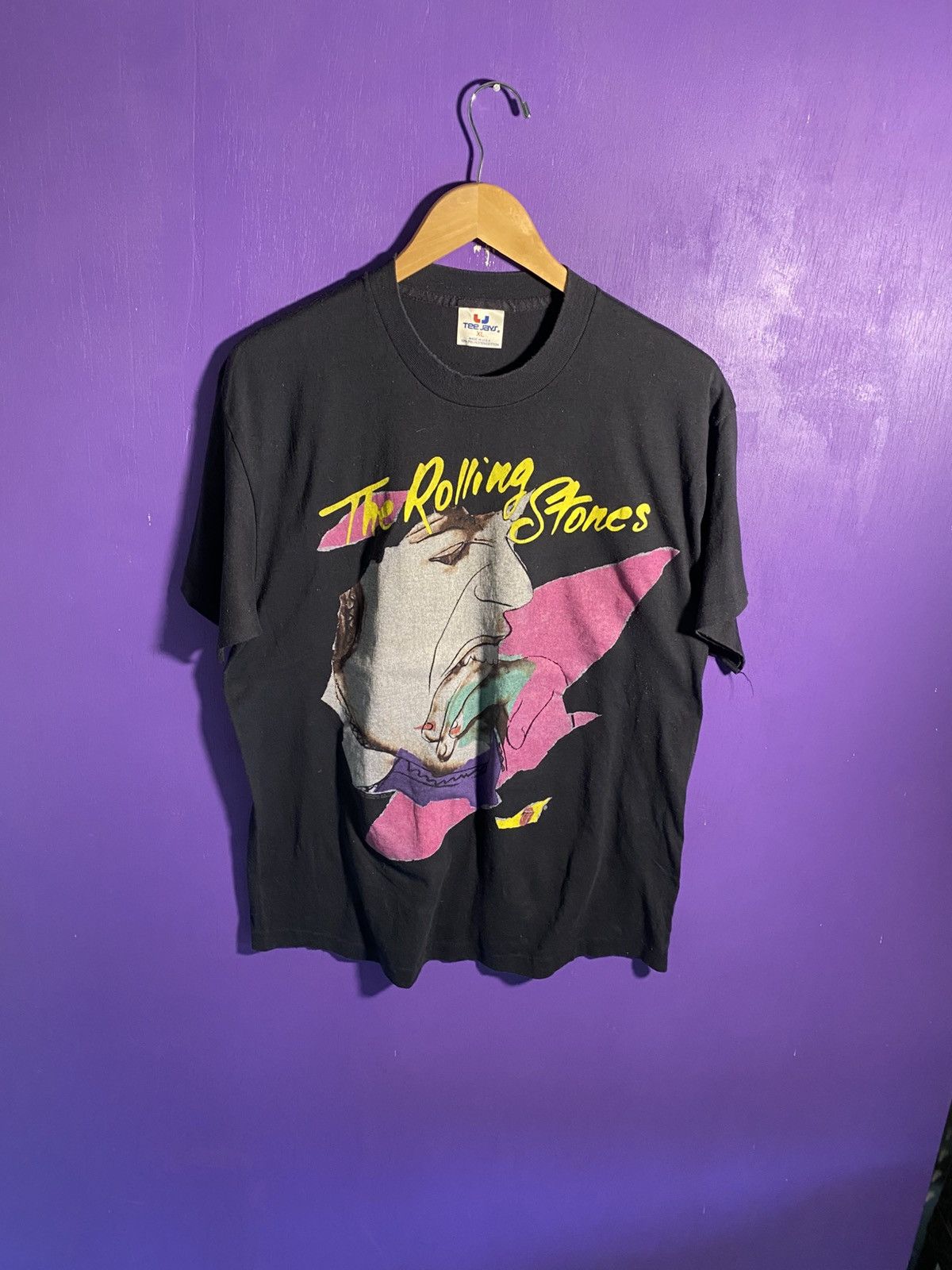 Vintage 1989 Rolling stones andy warhol t-shirt