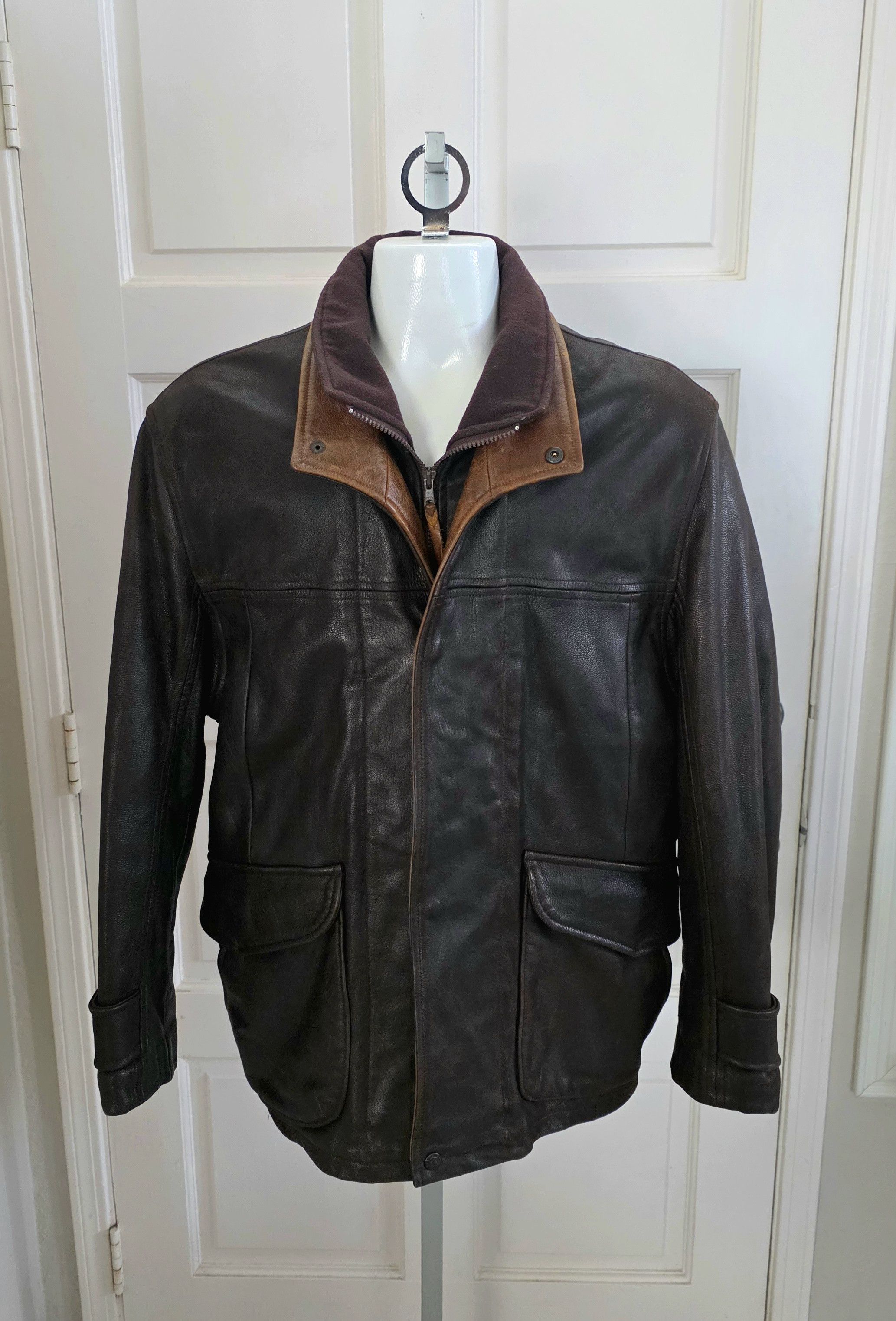 Other Lone Pine American Made Leather Jacket Aspen Mens sz 40 Size US L / EU 52-54 / 3 - 3 Thumbnail