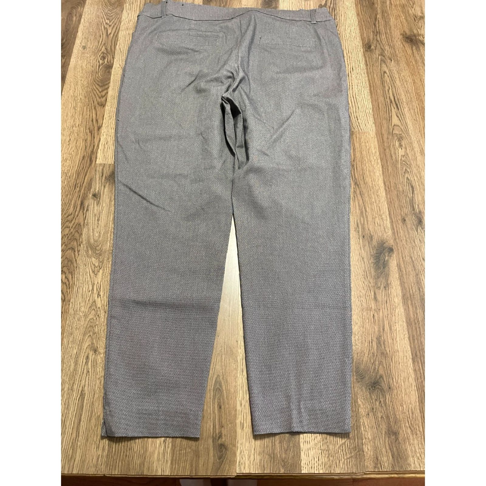 Vintage Maurices Pants Women's 18W Gray Dress Pants Flat Front Casual Regular Straight 27.5in Inseam Womens Size 40" / US 18 - 2 Thumbnail