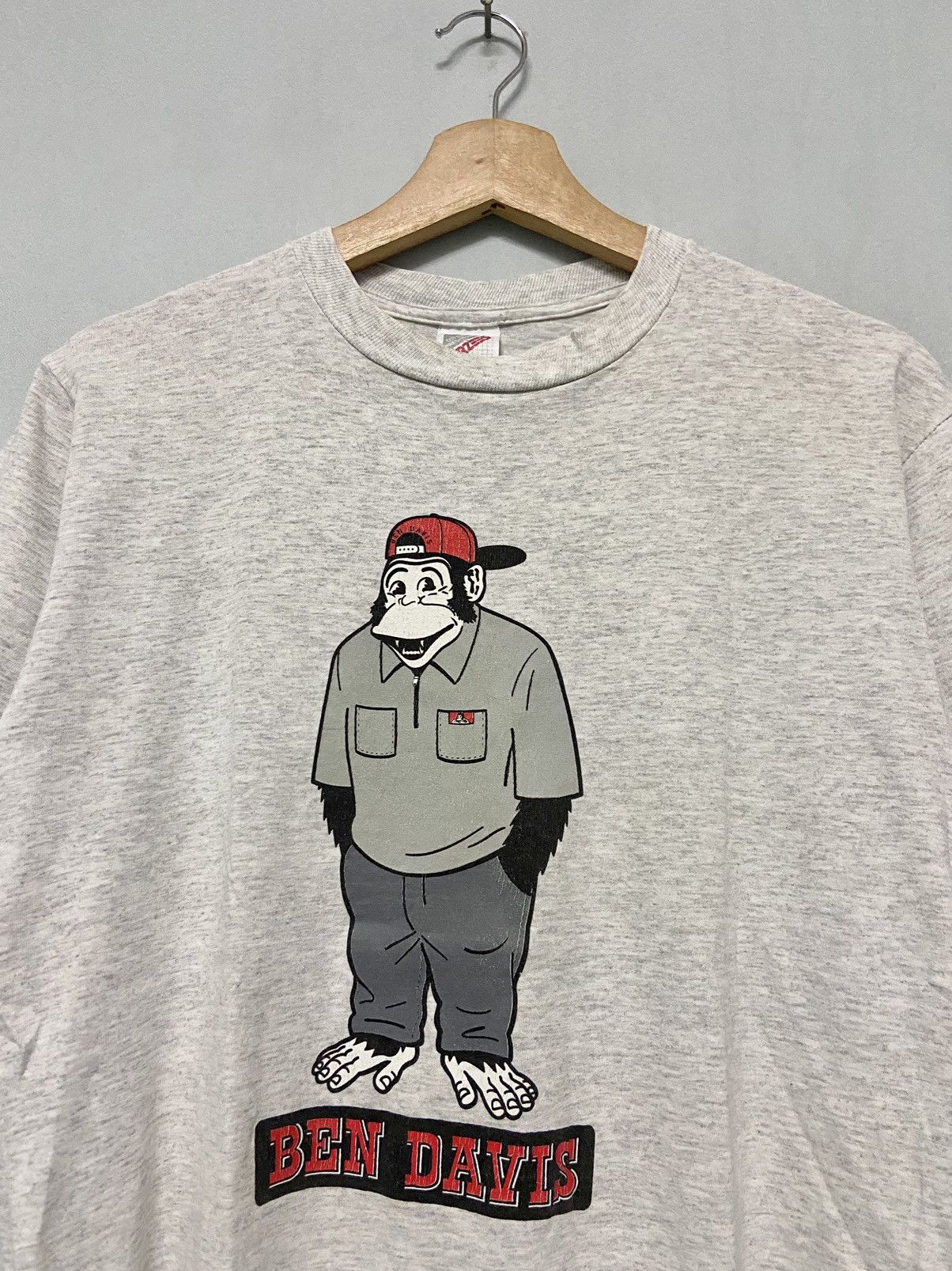 Ben Davis × Vintage Vintage 90s Ben Davis Mirror Print Jerzees Tshirt Size US M / EU 48-50 / 2 - 1 Thumbnail
