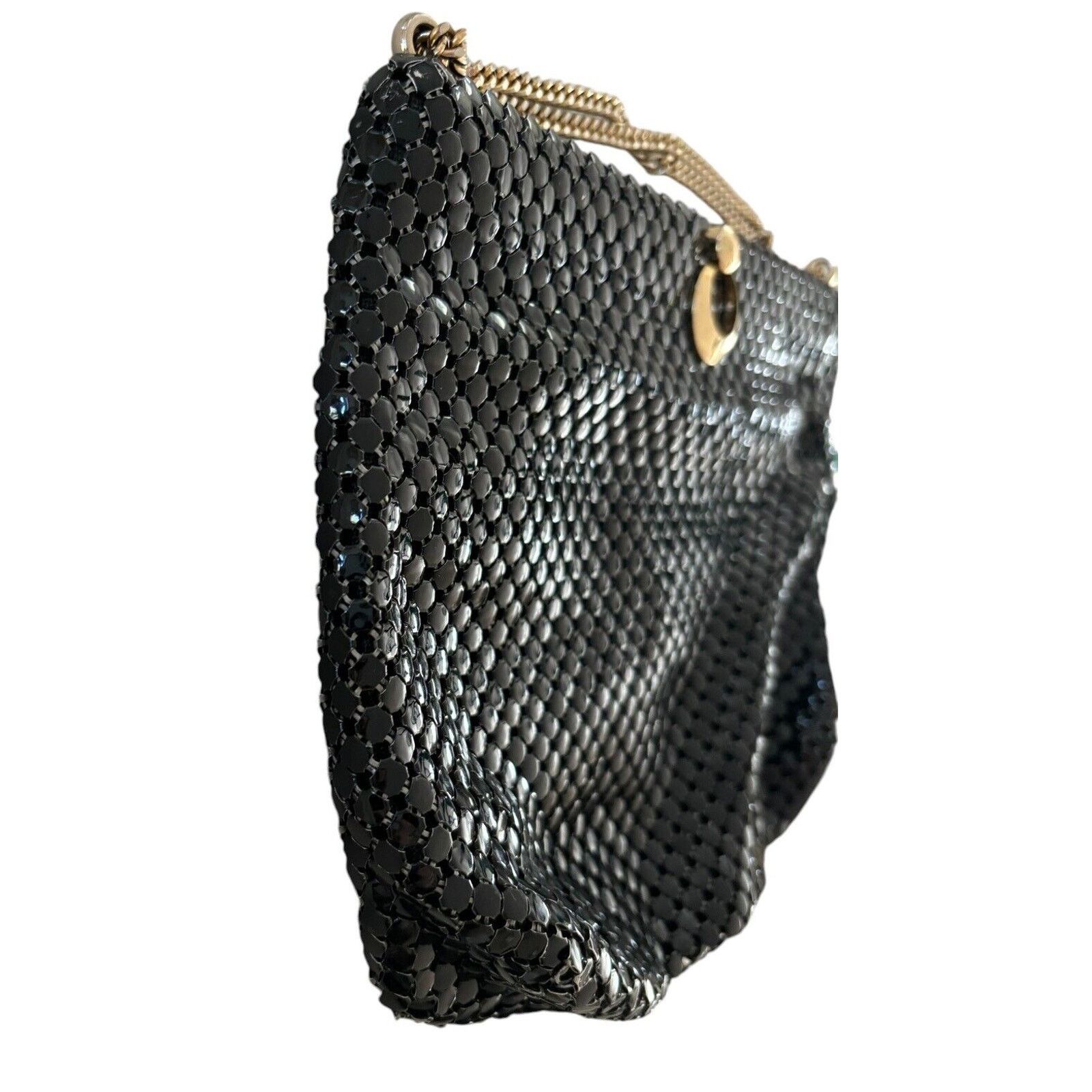 Other 1960s Whiting & Davis Black Metal Mesh Evening Shoulder Bag Size ONE SIZE - 5 Thumbnail