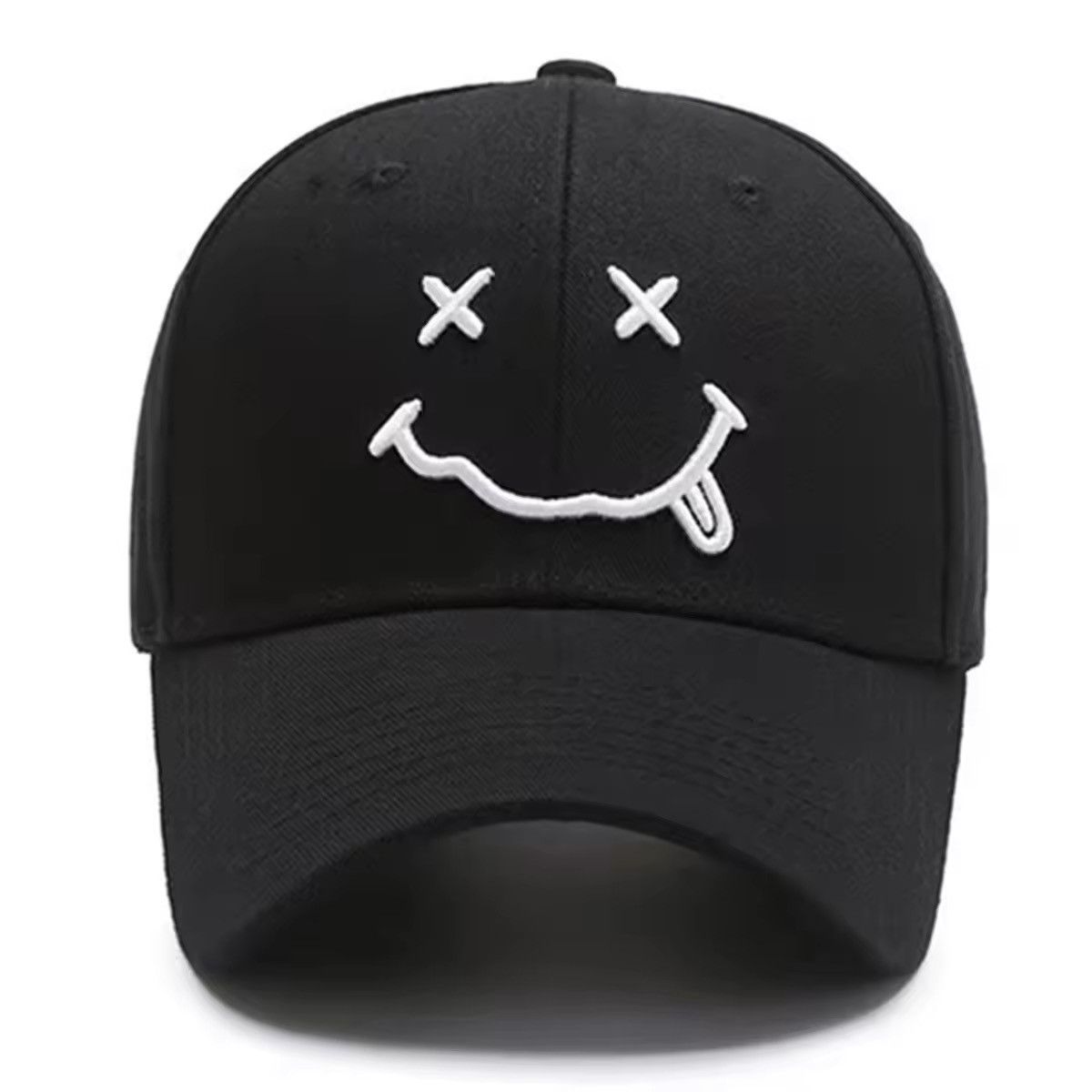 Other Smiling Face Embroidery Casquette Casual Fashion Solid Hat Size ONE SIZE - 2 Thumbnail