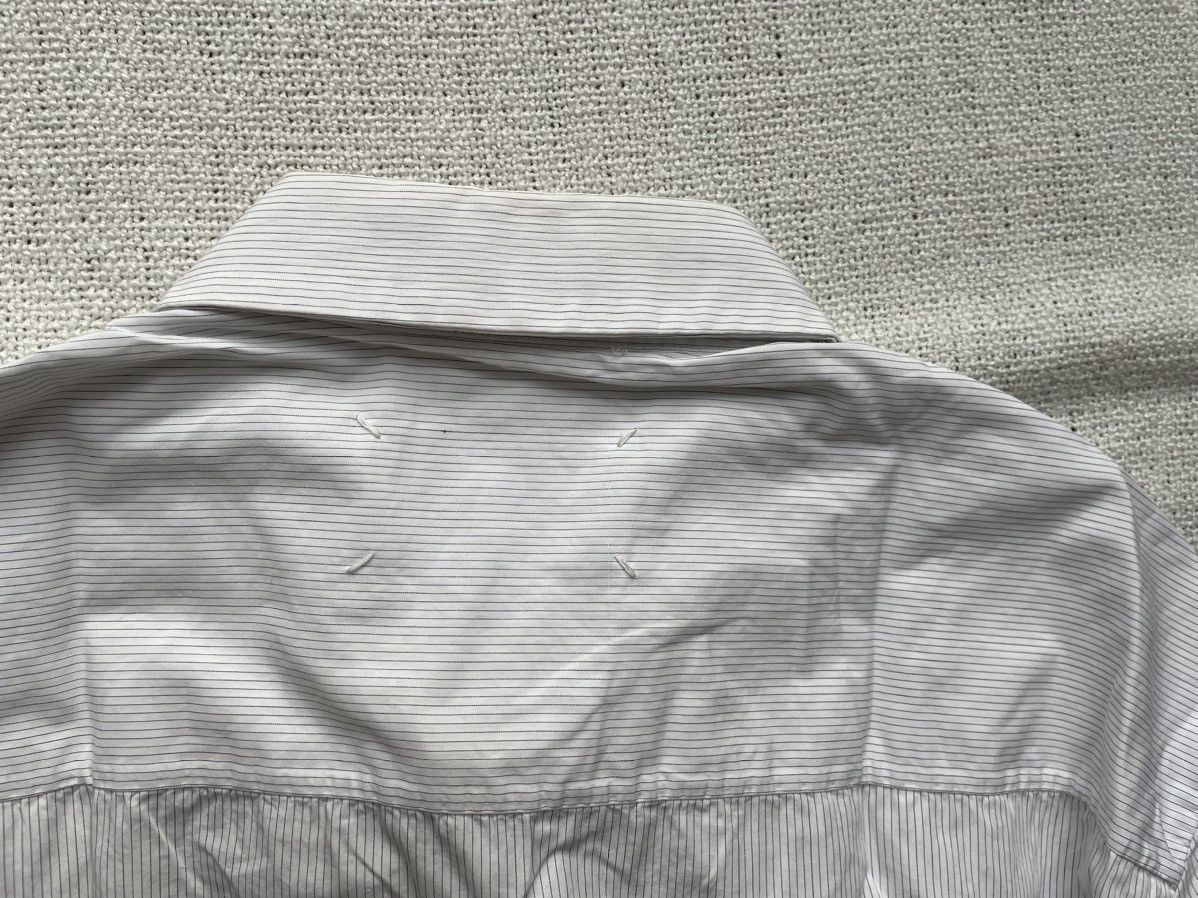 Maison Margiela Martin Margiela Vintage White Striped Cotton Shirt 52 Size Size US L / EU 52-54 / 3 - 4 Thumbnail