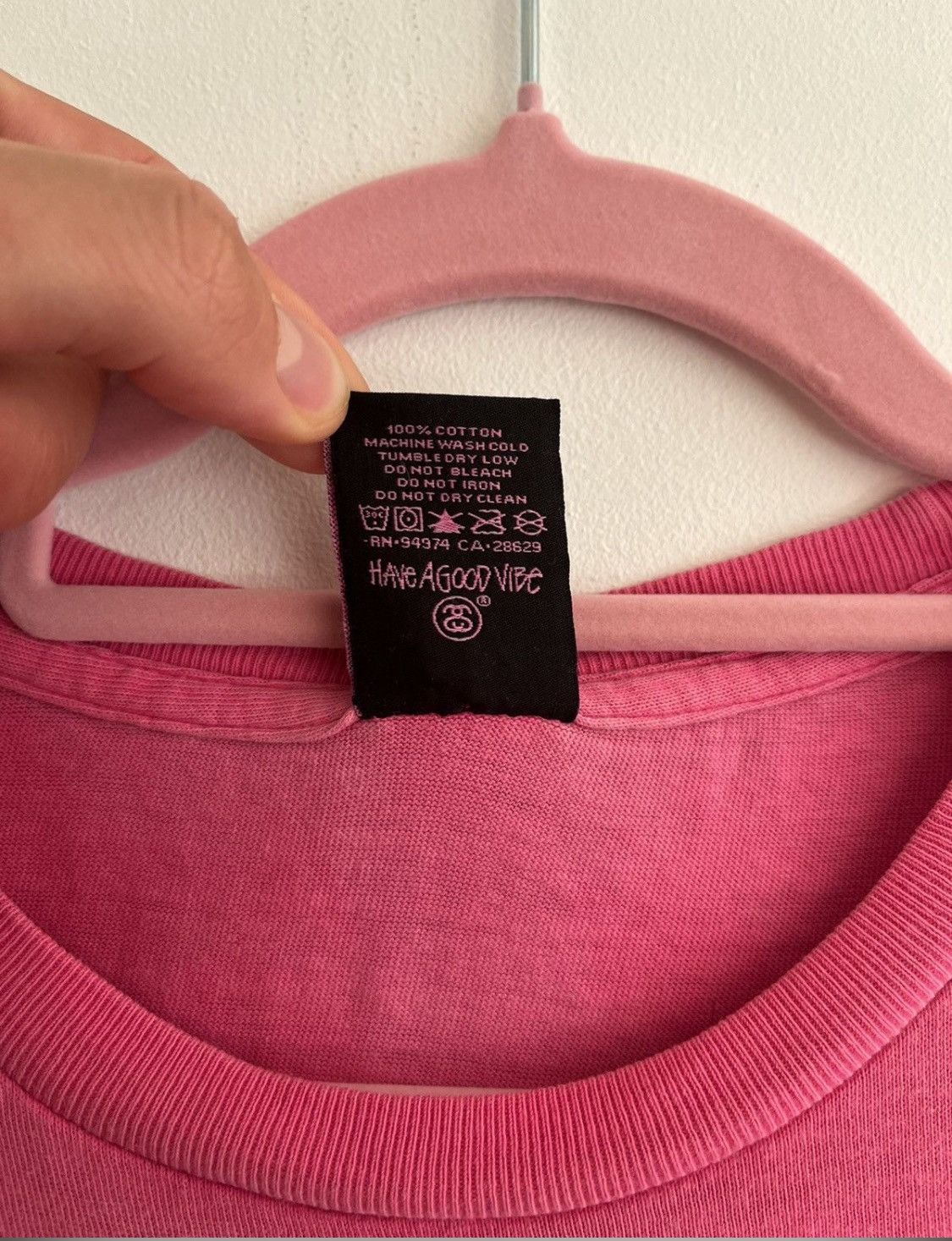 Stussy Stussy vintage one world one love pink Tee rare usa Size US M / EU 48-50 / 2 - 5 Thumbnail