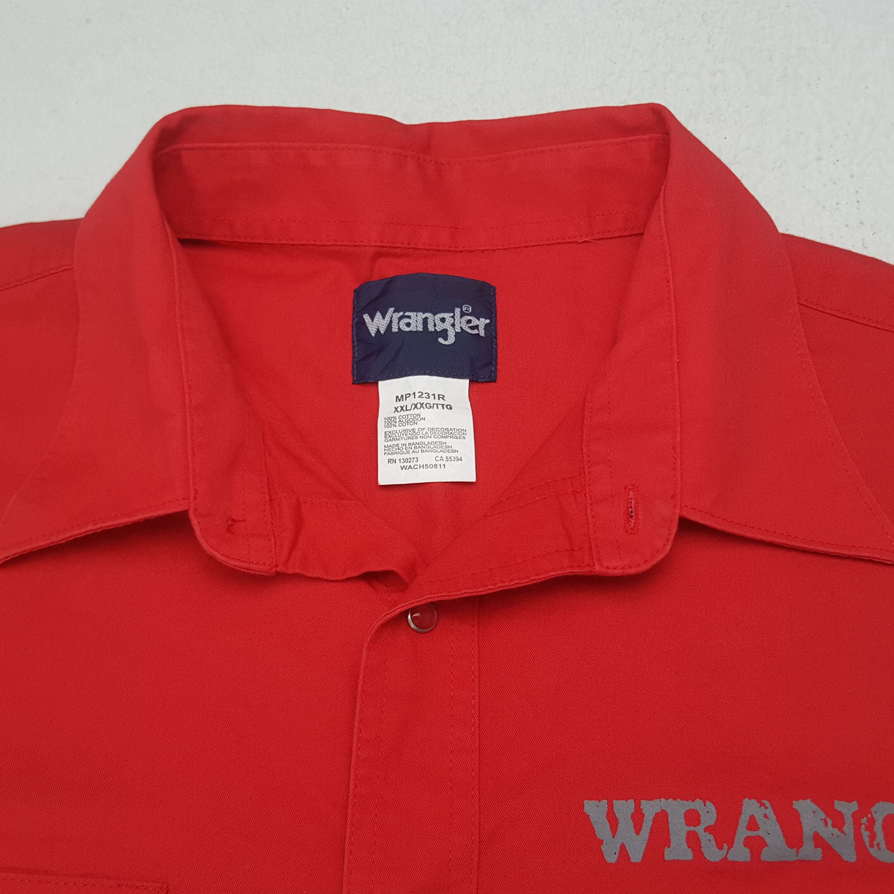 Vintage × Wrangler Vintage Wrangler American Brand Shirt Button Up C276N61 Size US XXL / EU 58 / 5 - 5 Thumbnail