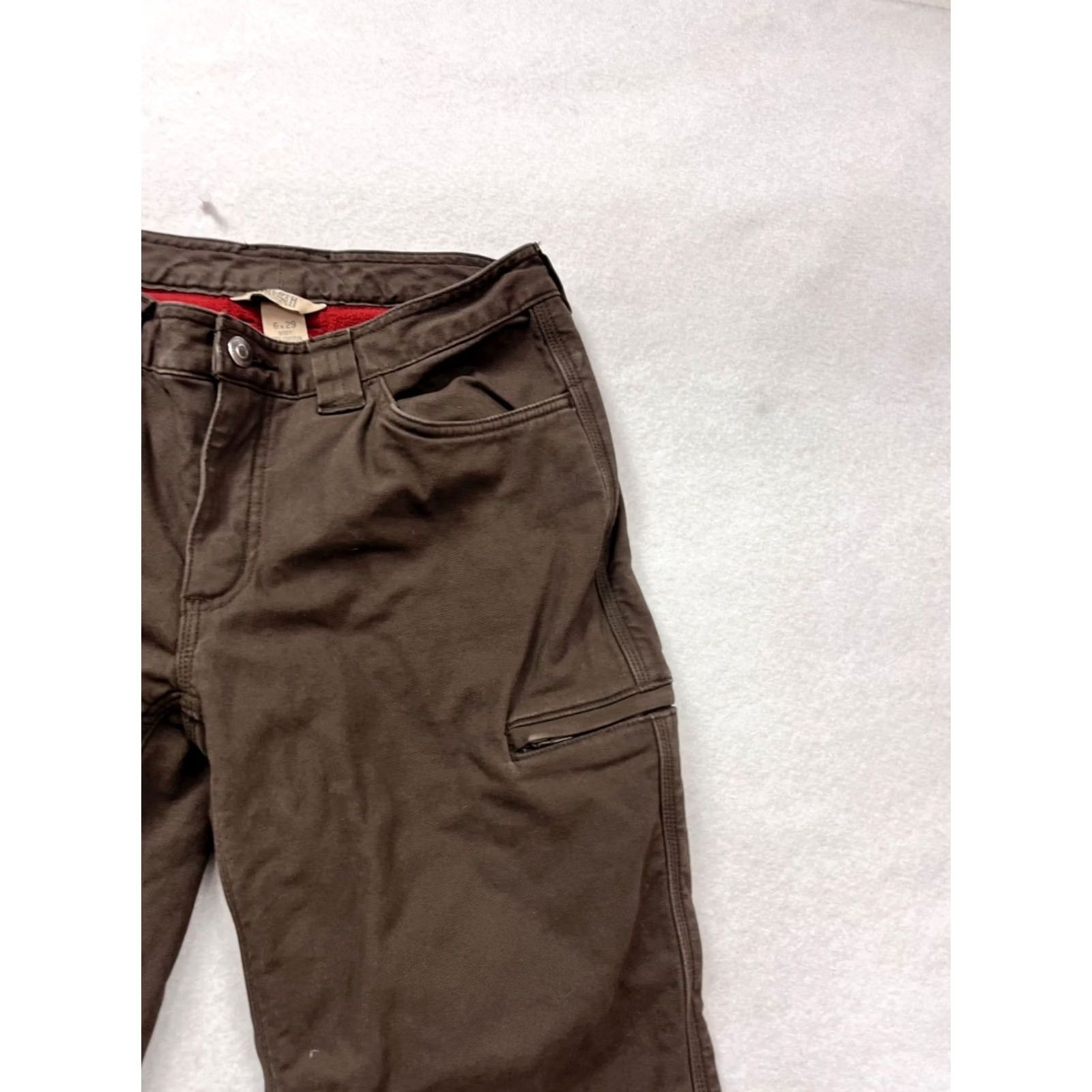 Duluth Trading Company Duluth Trading Co. Brown Fleece Lined Pants 6x29 Cargo Unisex Adults 6 Brown Fleece Lined Pants Mens Womens Size 28" / US 6 / IT 42 - 5 Thumbnail