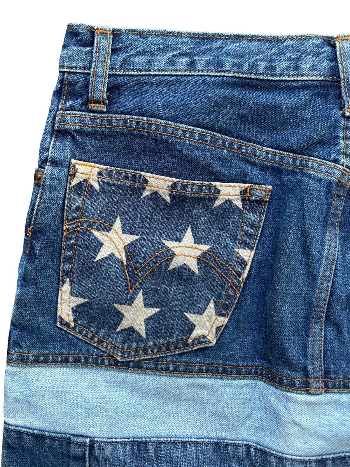 Hysteric Glamour Hysteric Glamour Patchwork Denim Skirt Blue UK 10 Size 28" / US 6 / IT 42 - 4 Thumbnail
