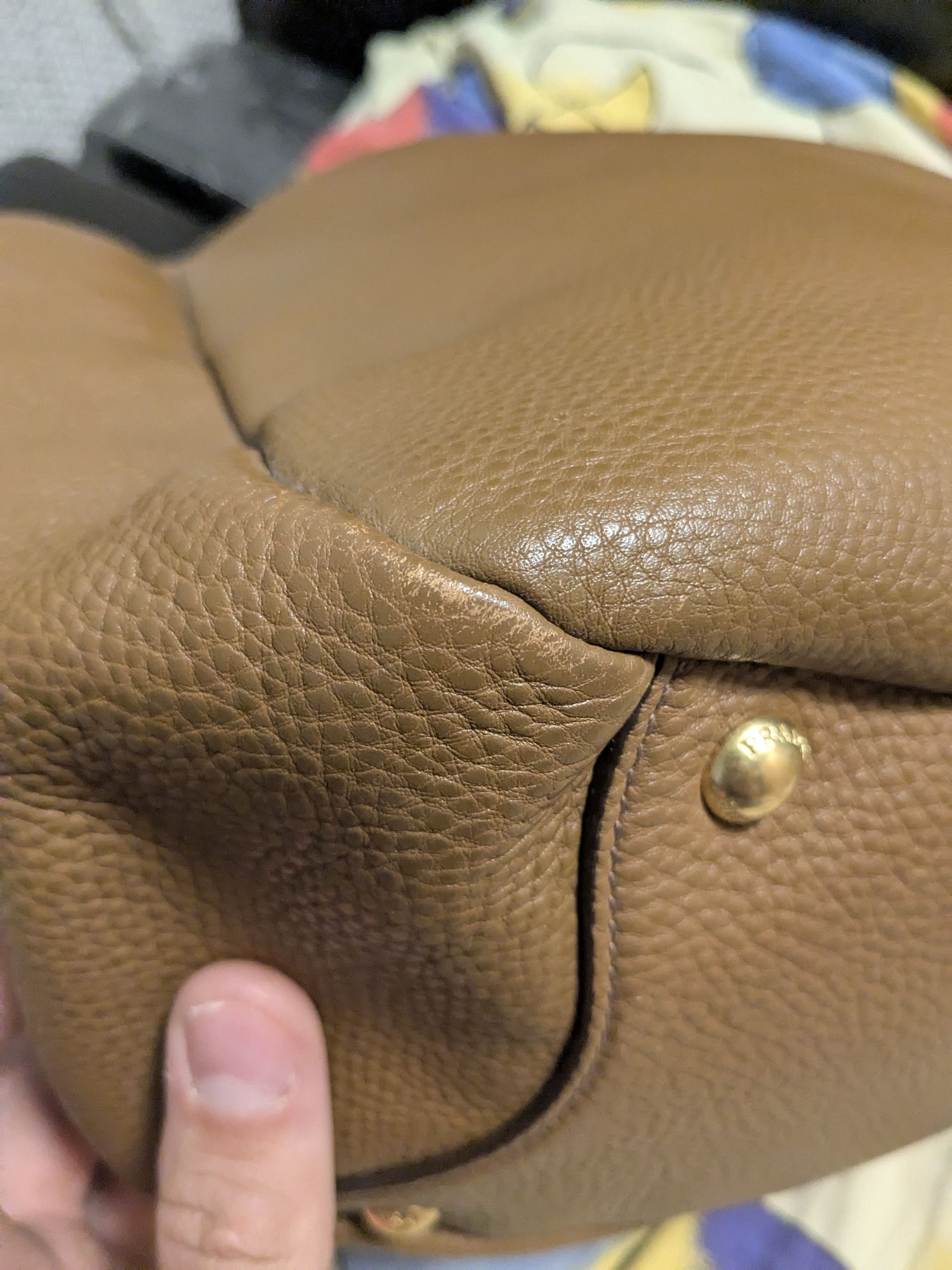 Prada Prada Camel Daino Leather Hobo Shoulder Bag Size ONE SIZE - 18 Thumbnail