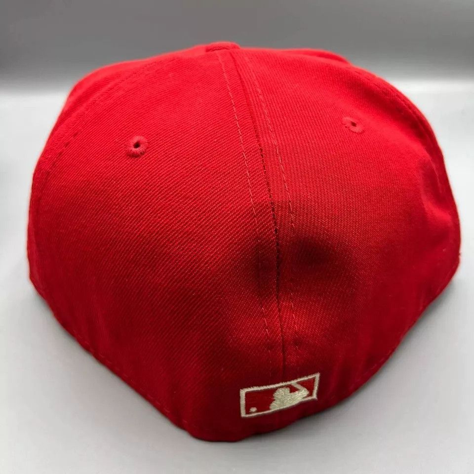 New Era Boston Red Sox Hat Men 7 5/8 59Fifty New Era MLB Fitted Cap Size ONE SIZE - 5 Thumbnail