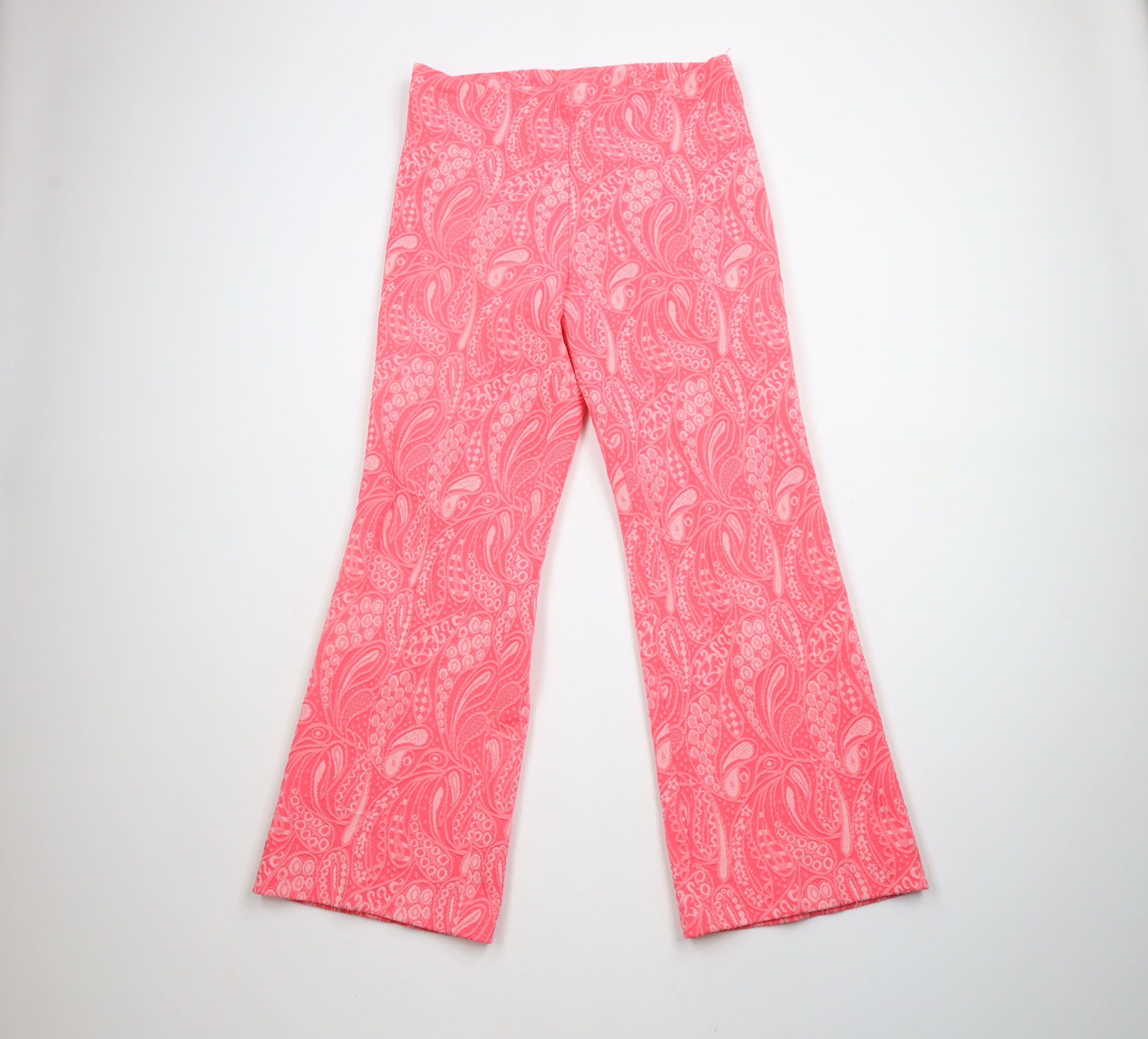 Vintage Vintage 70s 3 Piece Paisley Knit Skirt Bell Bottoms Suit Size XL / US 12-14 / IT 48-50 - 15 Thumbnail