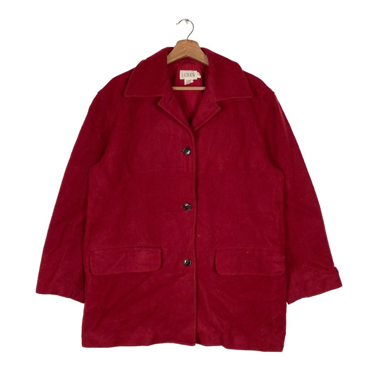 J.Crew Vintage J. Crew Flat Button Coat Jacket Size US S / EU 44-46 / 1 - 1 Thumbnail