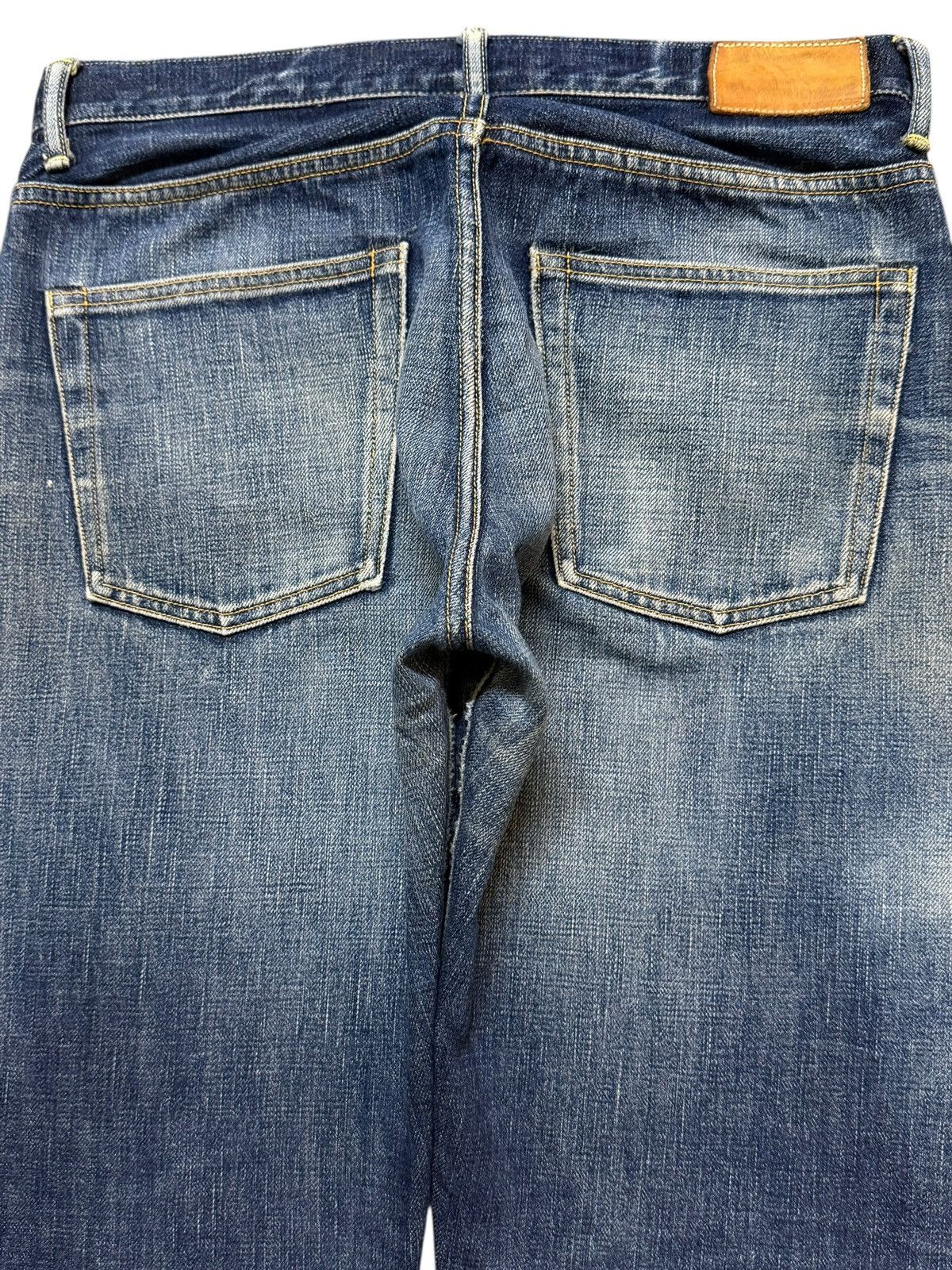 *A VONTADE Vintage 90s A Vontade Sanforized Selvedge Blue Faded Wash Size US 30 / EU 46 - 4 Thumbnail