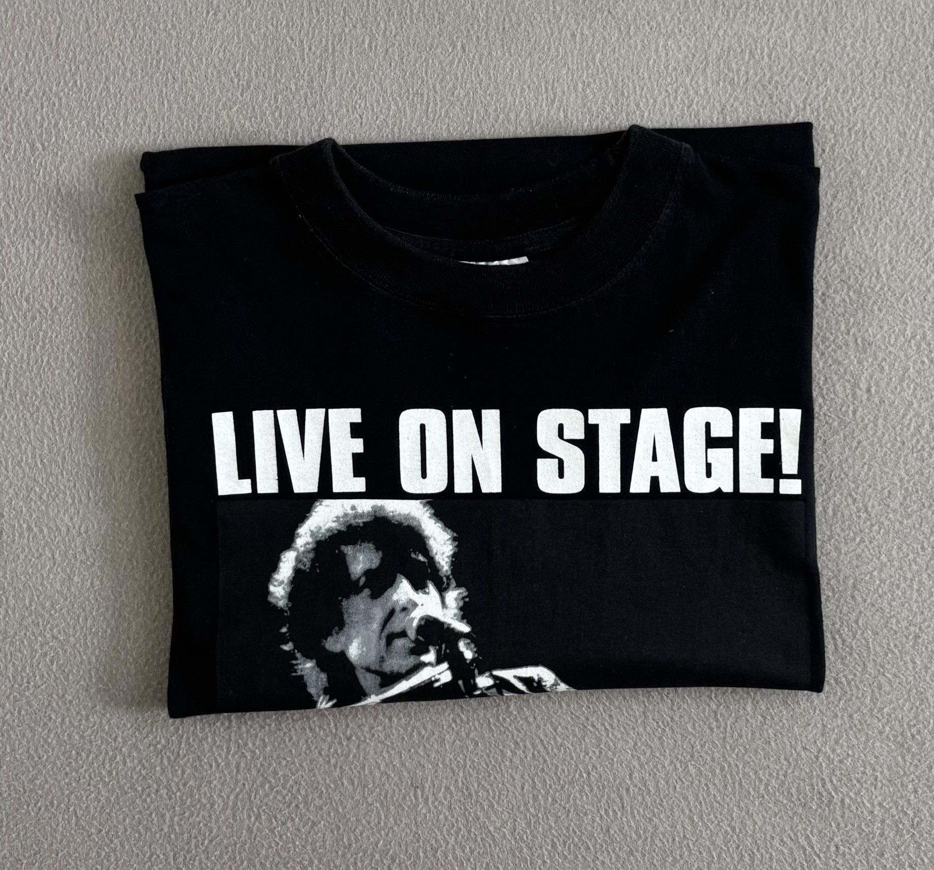 Vintage Bob Dylan Van Morrison Live On Stage! 1998 T-shirt Large Size US L / EU 52-54 / 3 - 12 Thumbnail