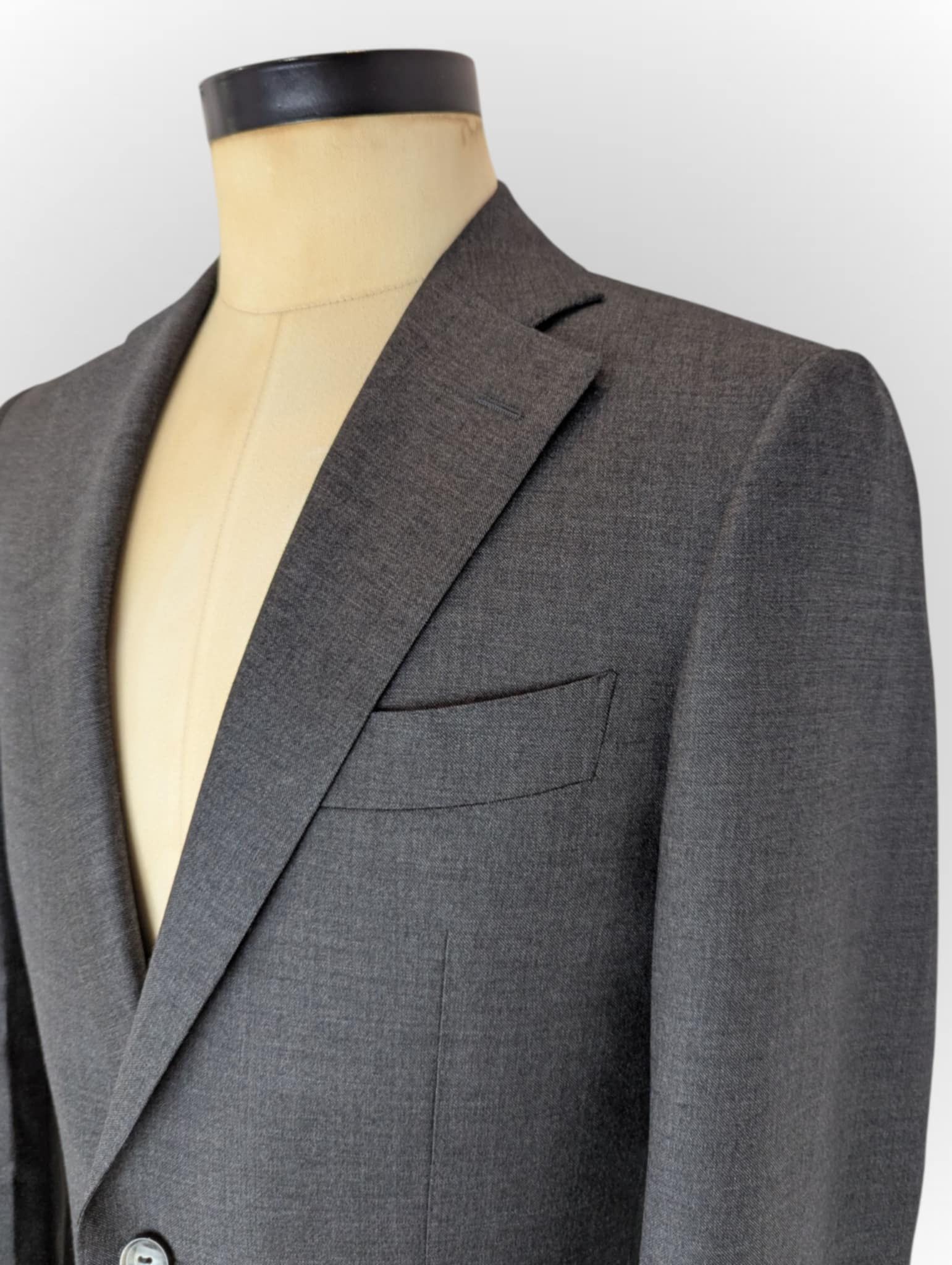 Suitsupply Suitsupply Lazio Brescia 94 Grey Suit canali corneliani pini Size 50L - 2 Thumbnail