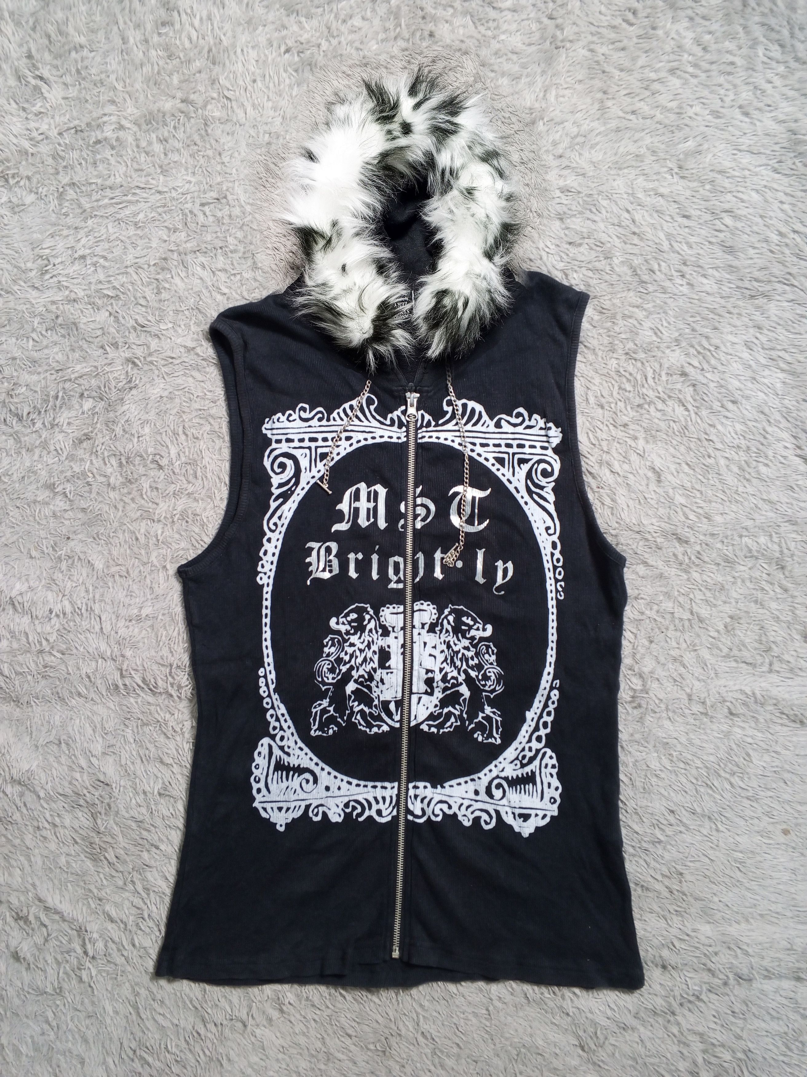 In The Attic Faux Fur Hoodie Japan Brand In the Attic Poem Style Tribal Size US L / EU 52-54 / 3 - 1 Thumbnail