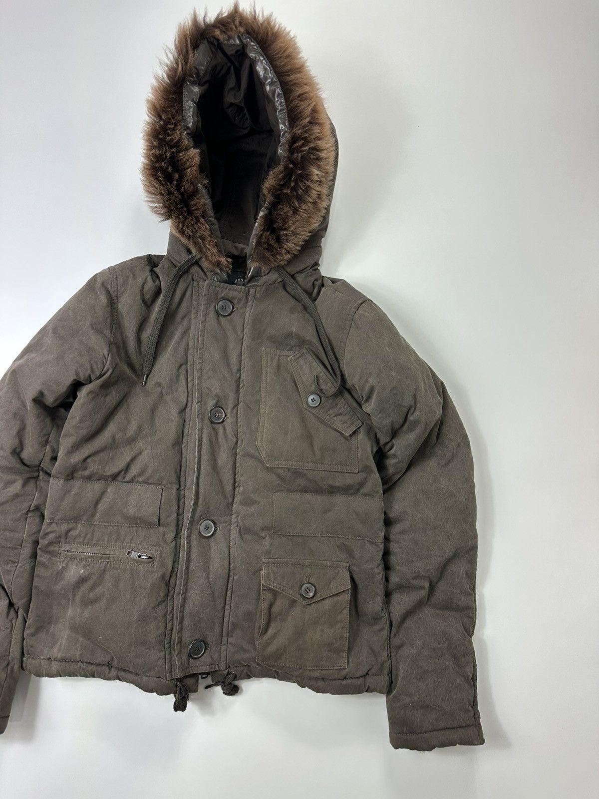 Allsaints Allsaints Jacket Fur Hoodie Zip Avant-Garde Style Size M / US 6-8 / IT 42-44 - 3 Thumbnail