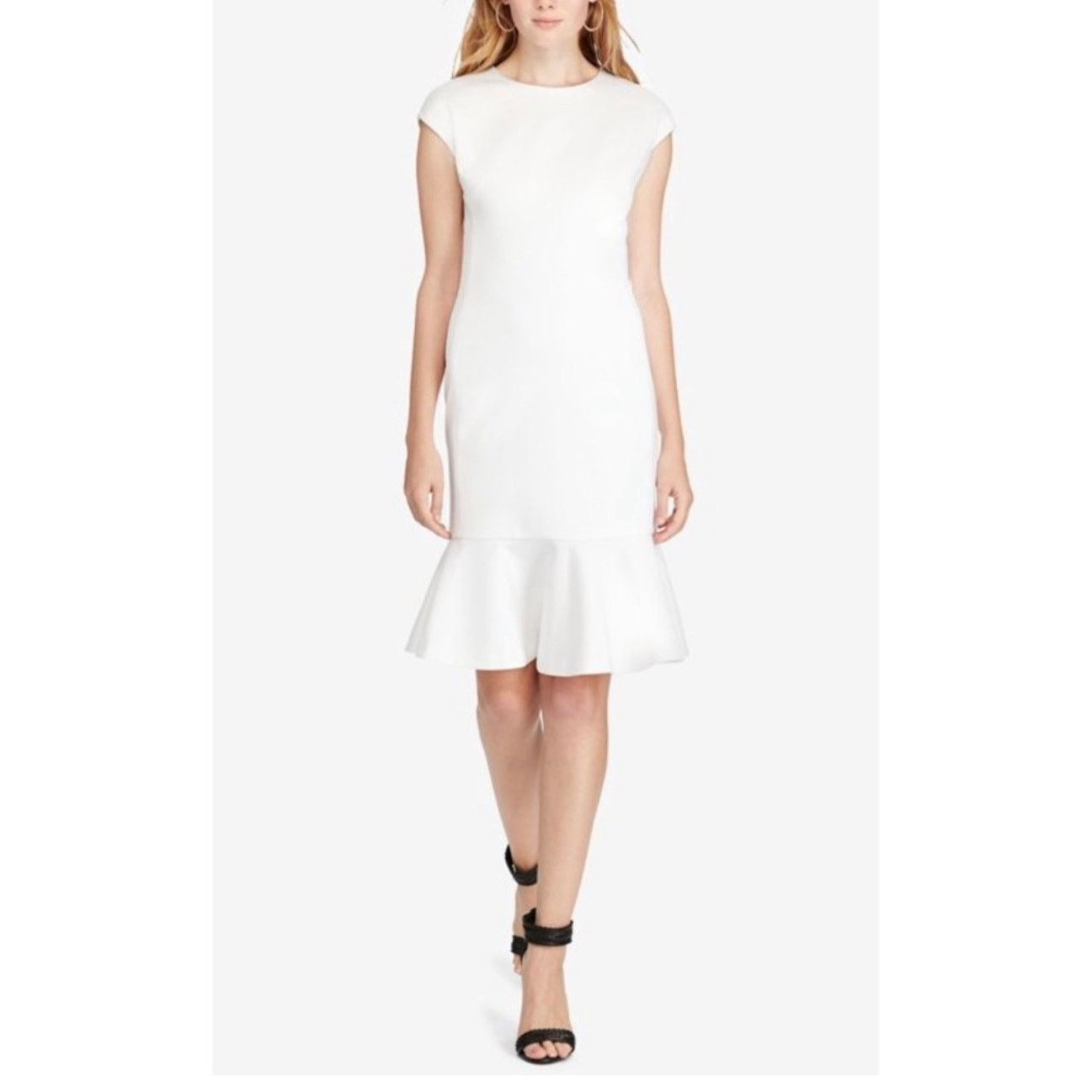 Polo Ralph Lauren POLO Ralph Lauren Ruffled Ponte Cap Sleeve Mini Dres Size XS / US 0-2 / IT 36-38 - 1 Thumbnail