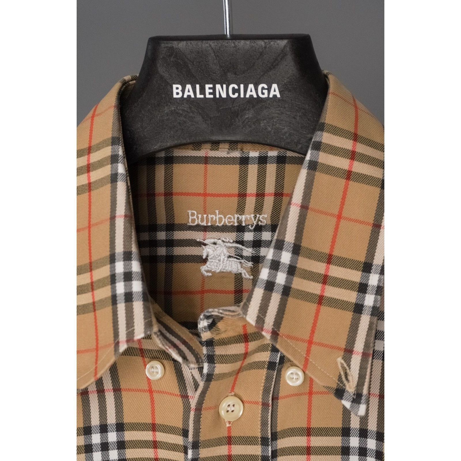 Burberry Vintage burberry classic check nova brown long sleeve shirt Size US L / EU 52-54 / 3 - 5 Thumbnail