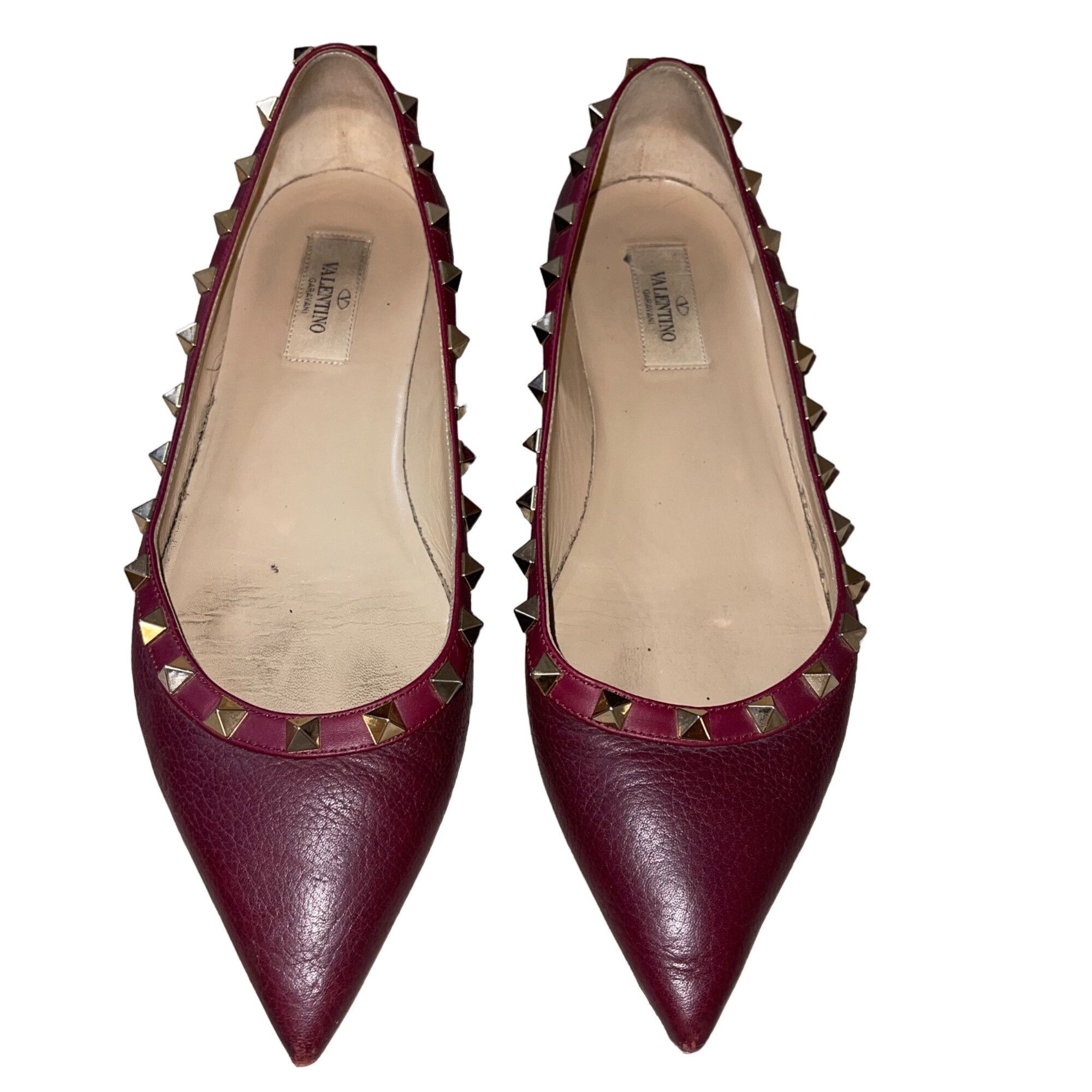 Valentino Valentino Garavan Womens Flats Size 9.5 Burgundy Size US 9.5 / IT 39.5 - 1 Thumbnail