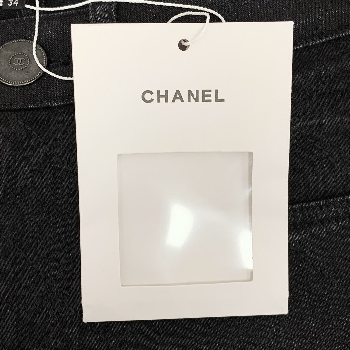 Chanel Chanel Black Cotton Casual Denim Pants K26WX Size 24" / US 00 / IT 34 - 8 Thumbnail