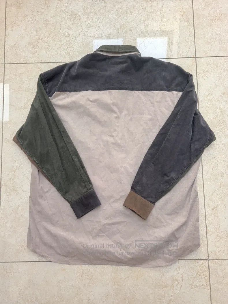Neighborhood Neighborhood Corduroy Patchwork Long Sleeve Shirt Size US XL / EU 56 / 4 - 2 Thumbnail