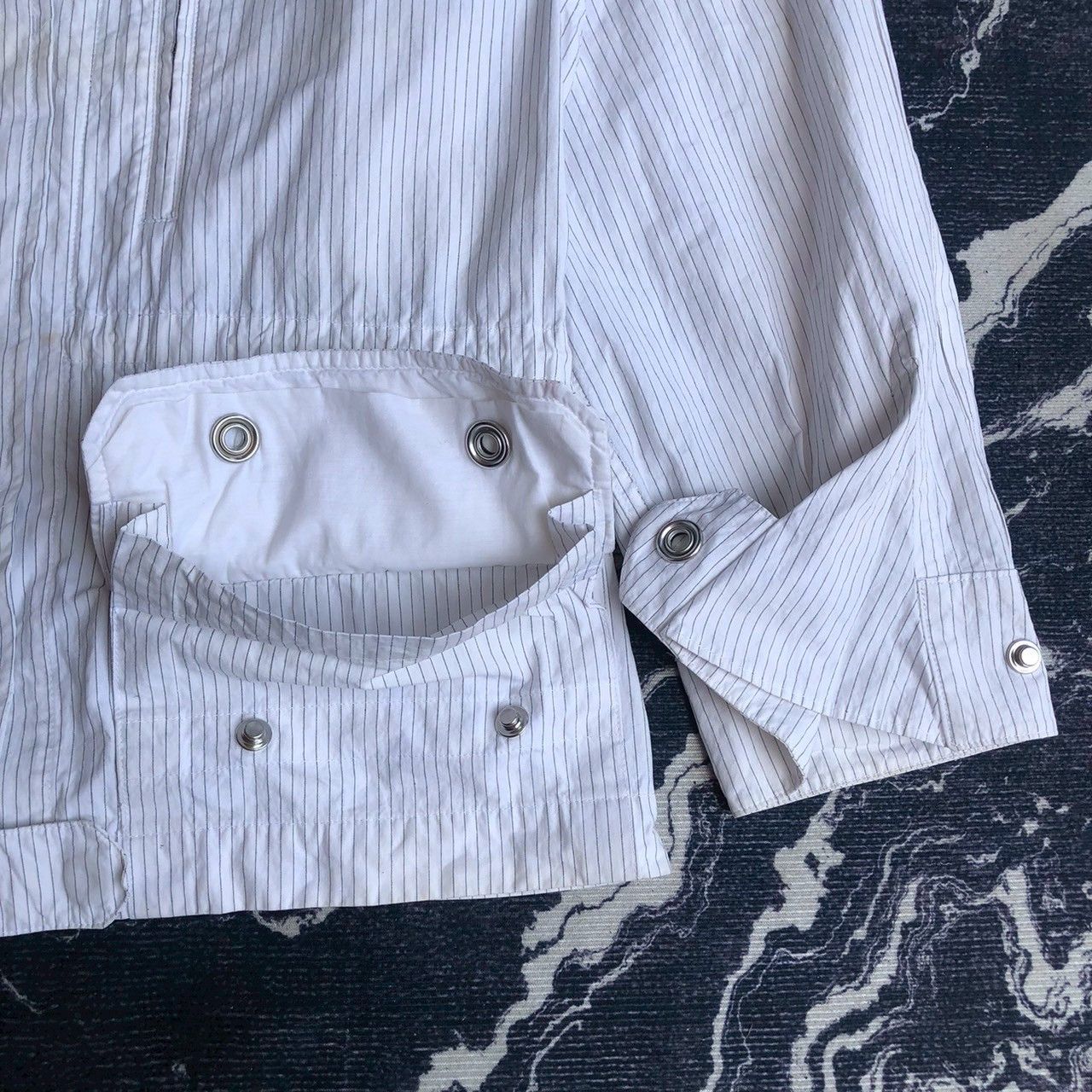 Jil Sander Jil Sander Minimal Pinstripe Zip Vintage Jacket Size XS / US 0-2 / IT 36-38 - 6 Thumbnail