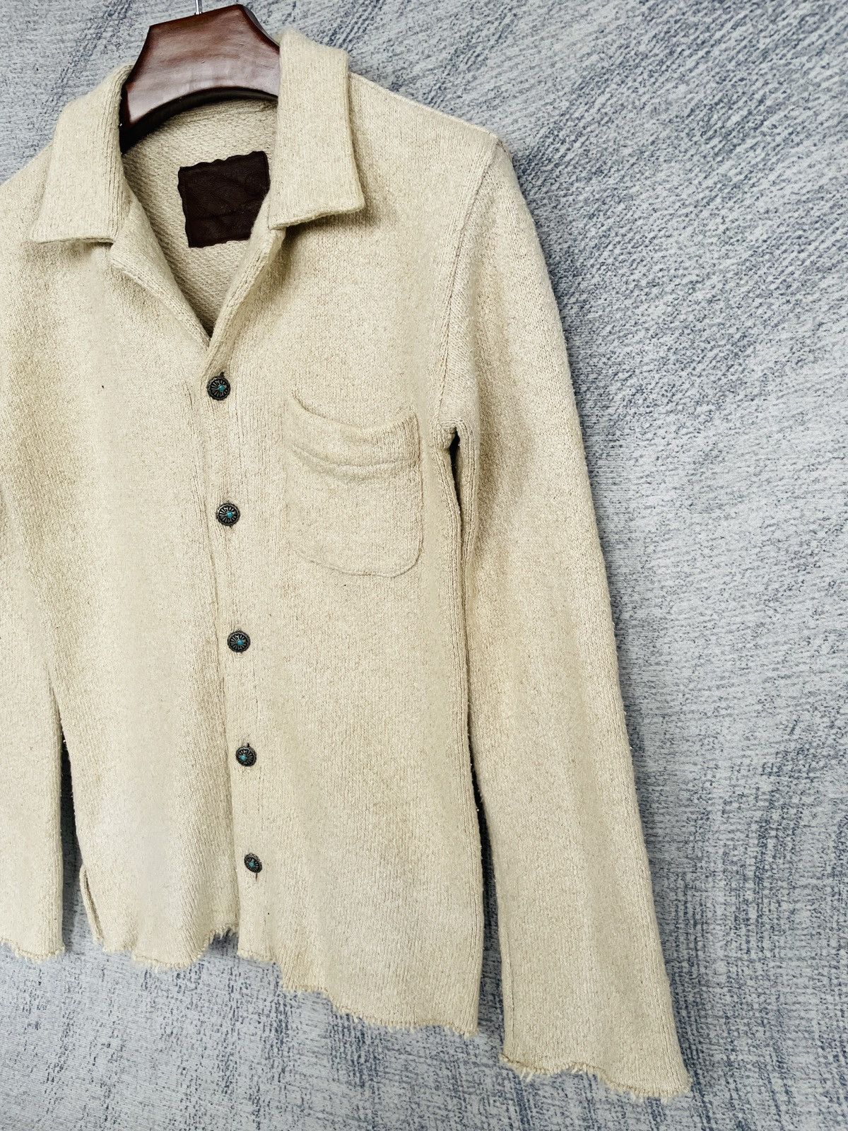 Backbone × Japanese Brand × Vintage Backbone Knit Button Jacket Size M / US 6-8 / IT 42-44 - 3 Thumbnail