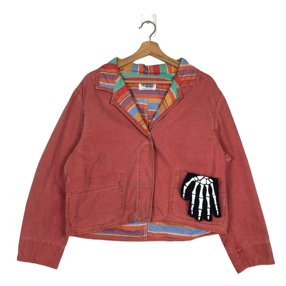 Missoni 🔥90’s Vintage Cropped Jacket Missoni Made in Italy Size US S / EU 44-46 / 1 - 1 Thumbnail