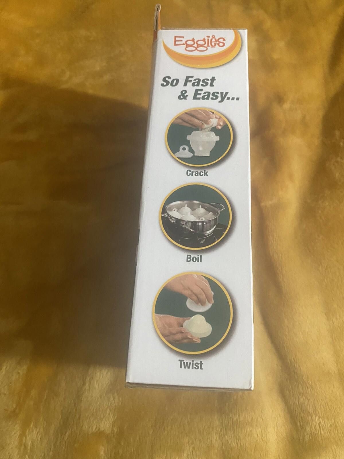 Other NEW Eggies Hard Boil Egg Cooker (6) with Bonus Egg White Size ONE SIZE - 8 Thumbnail