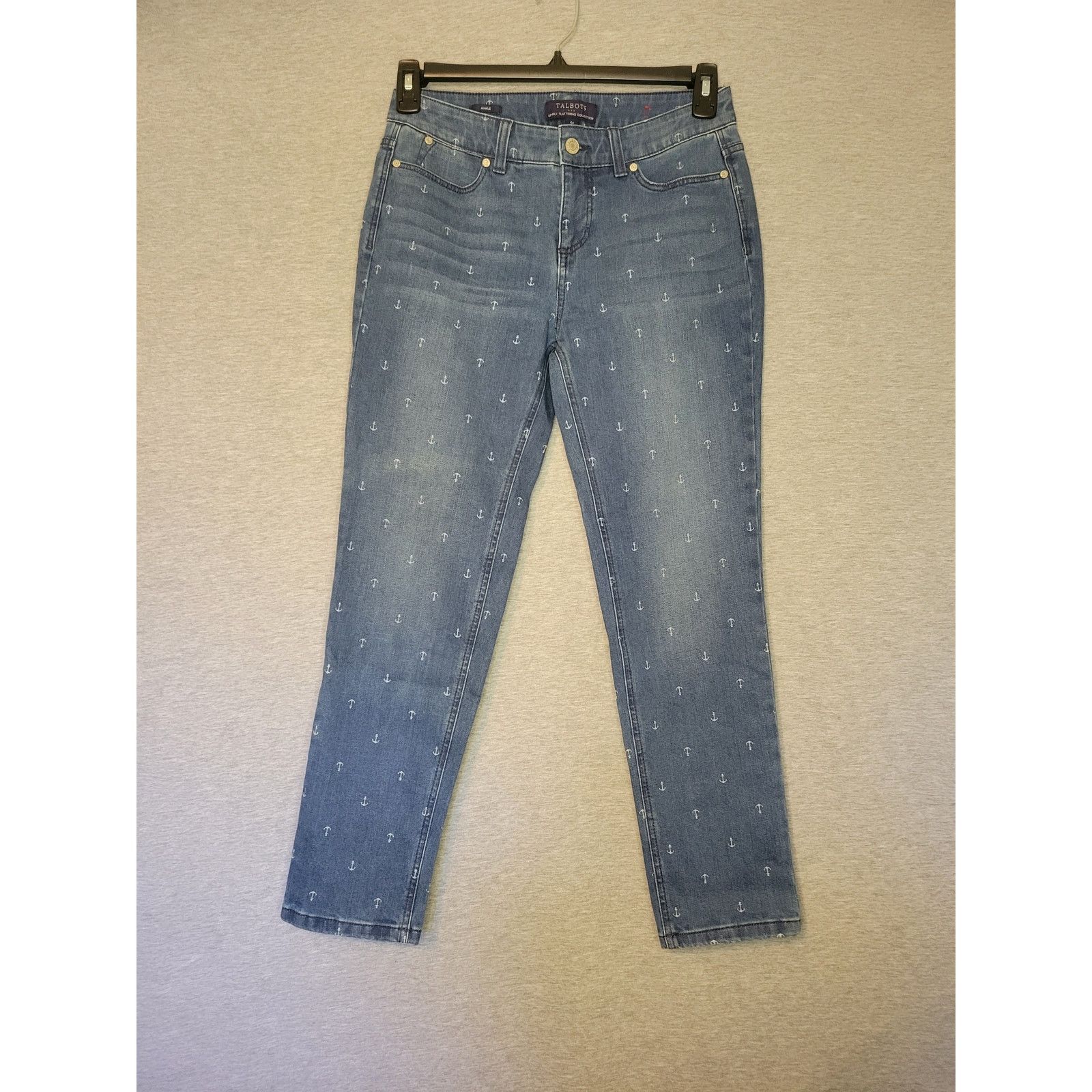 Other Women's Talbots Stretch Ankle Length Skinny Denim Jeans 4P Size 29" - 1 Thumbnail