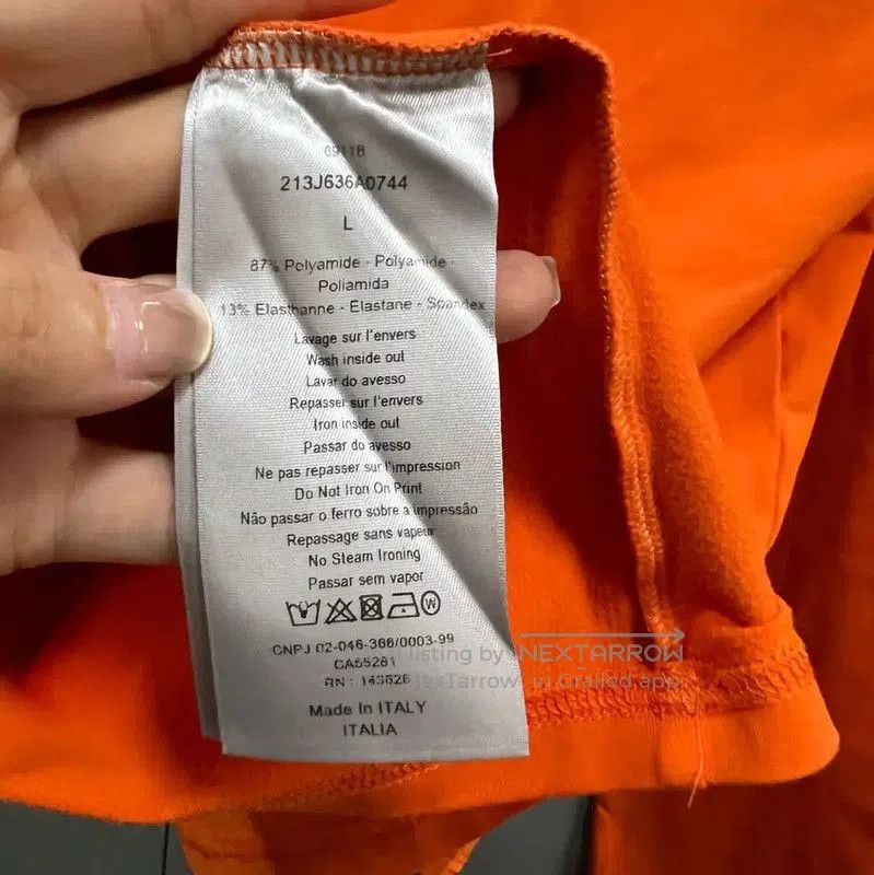 Dior Dior Orange Cotton Long Sleeve T. Size L / US 10 / IT 46 - 4 Thumbnail