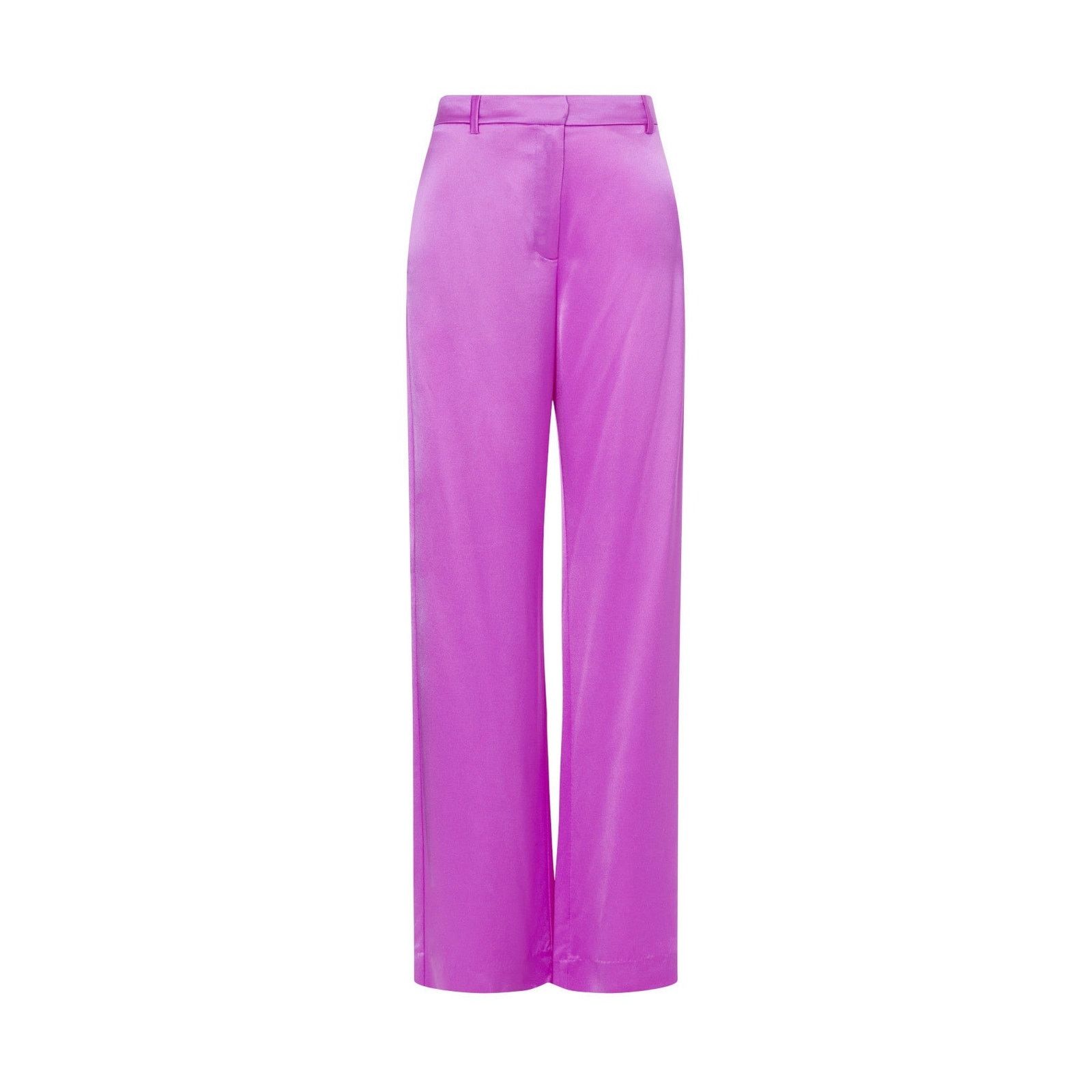 Anthropologie Something Navy Silky Wide Leg Trousers Pink 16 Size 38" / US 16 / IT 52 - 1 Thumbnail