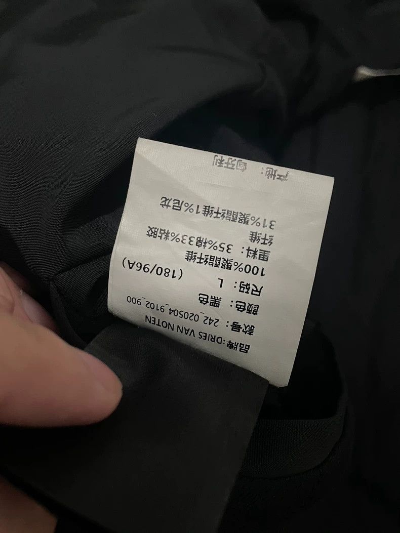 Dries Van Noten dries van notenBlack scimitar diagonal zipper nylon jacket Size US L / EU 52-54 / 3 - 6 Thumbnail