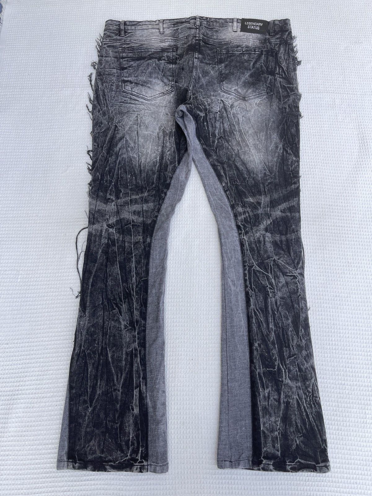 Japanese Brand Last Drop🔥LAGENDARY STATUS Distressed hybrid Bootcut Jeans Size US 44 / EU 60 - 1 Thumbnail