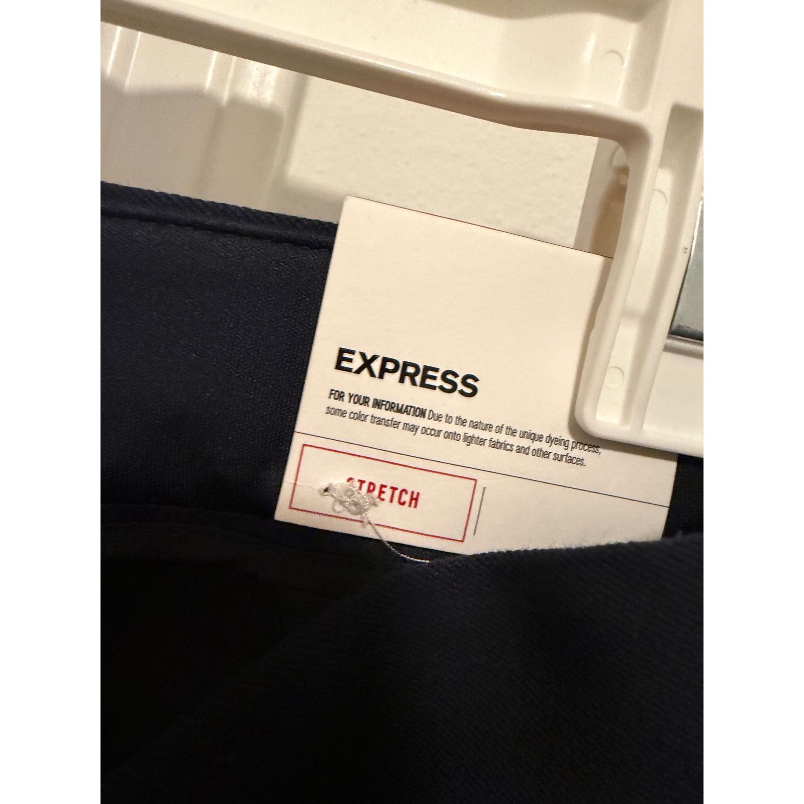Express Express Women's 6 Navy Crop Mid Rise Stretch Pocketed Pants Size 28" / US 6 / IT 42 - 5 Thumbnail