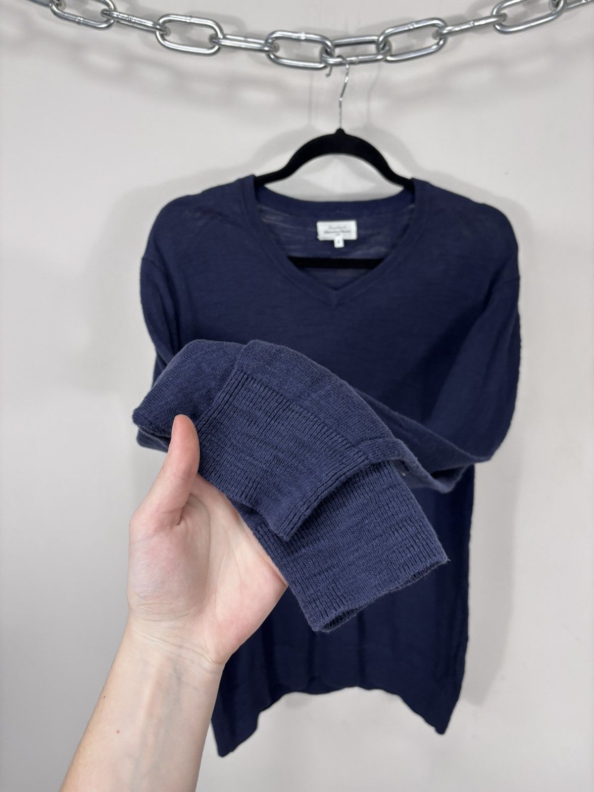 Hartford Hartford Men’s Navy Blue Cotton Knit V-Neck Sweater Size US M / EU 48-50 / 2 - 5 Thumbnail