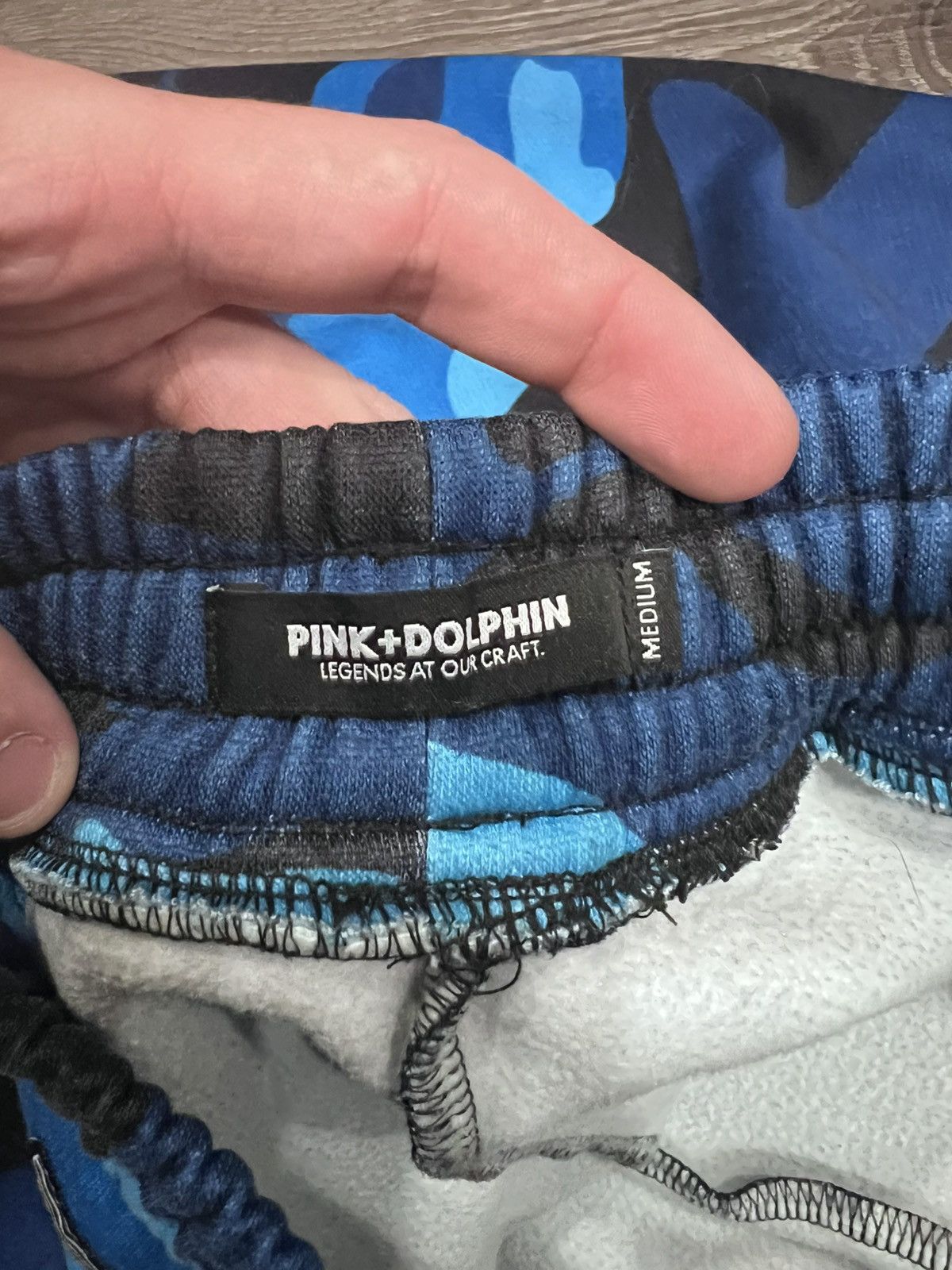 Pink Dolphin Pink Dolphin RARE GHOST Blue Camo Sweatpants Size US 30 / EU 46 - 4 Thumbnail