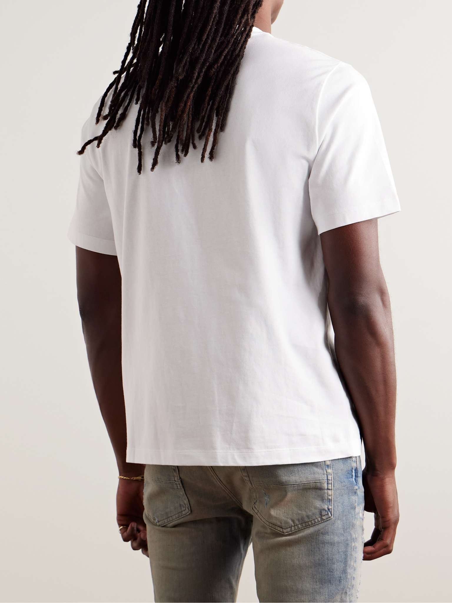 Amiri o1s1wg110725 Logo-Print T-Shirt in White Size US M / EU 48-50 / 2 - 3 Thumbnail