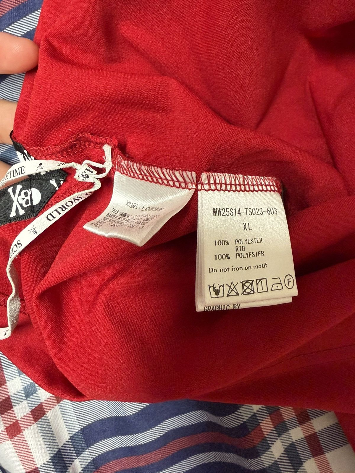 Mastermind World MASTERMIND WORLD Red MW Football V-Neck Jersey Size US XL / EU 56 / 4 - 7 Thumbnail