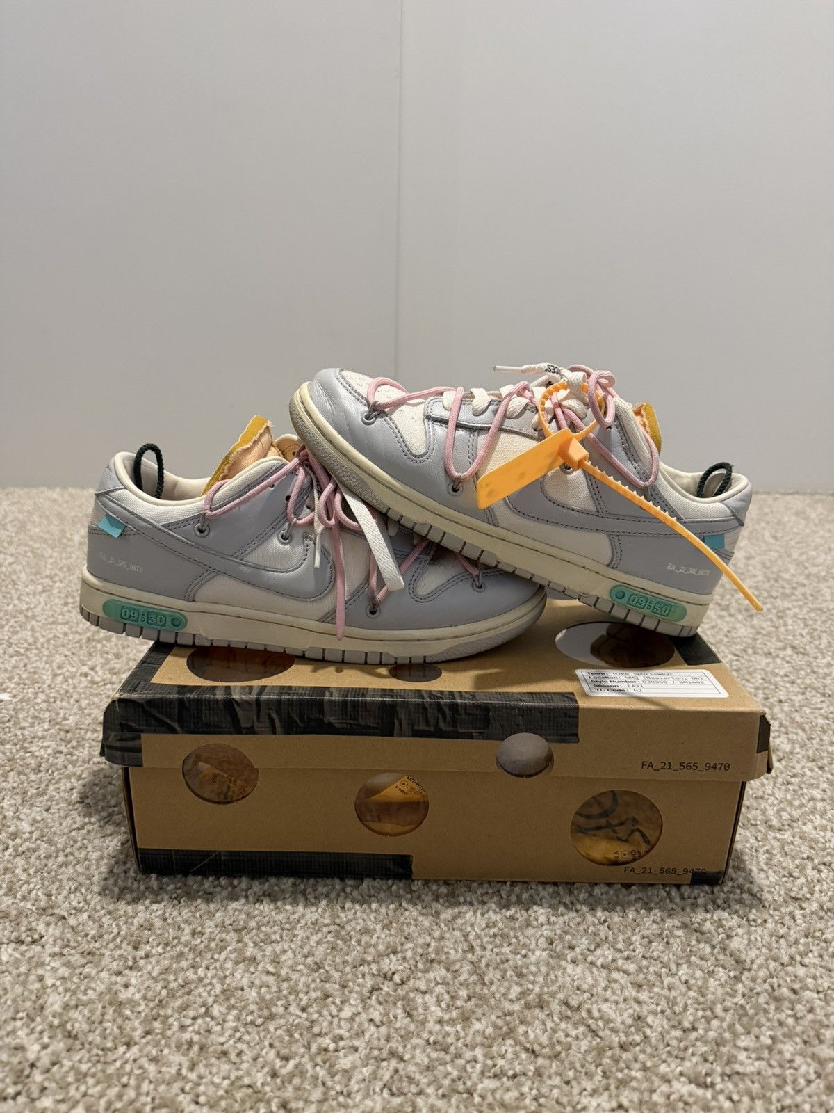 Nike × Off-White Nike Off White Dunks Lot 9 of 50 Size US 8.5 / EU 41-42 - 1 Thumbnail
